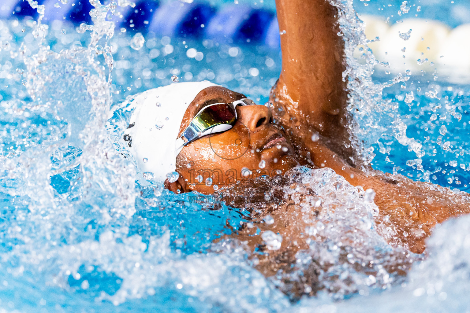 Day 5 of 1st National Short Course Swimming Competition held in Hulhumale', Maldives on Wednesday, 18th June 2025. Photos: Nausham Waheed / images.mv