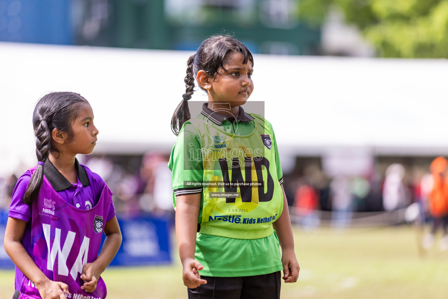 Day 2 of Nestle' Kids Netball Fiesta 2023 held in Henveyru Stadium, Male', Maldives on Thursday, 1st December 2023. Photos by Nausham Waheed / Images.mv