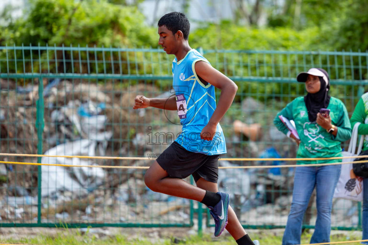 Day 2 of MWSC Interschool Athletics Championships 2024 held in Hulhumale Running Track, Hulhumale, Maldives on Sunday, 10th November 2024. 
Photos by:  Hassan Simah / Images.mv