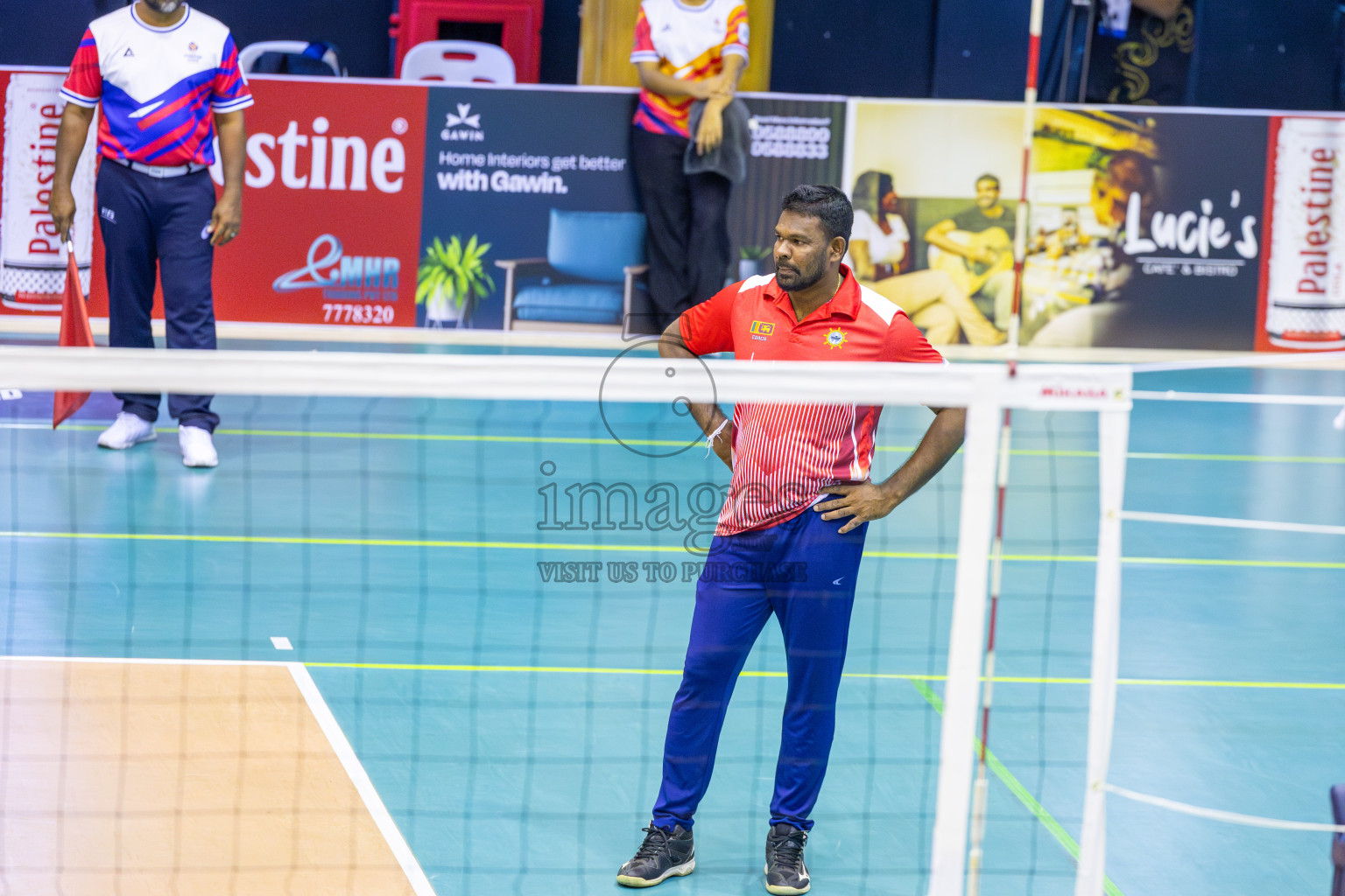 Zhaiyk VC vs Sri Lanka Ports Authority in Day 1 of CAVA Champions League 2025 held in Male', Maldives on Thursday, 17th July 2025 at Social Center Indoor Hall 
Photos By: Ismail Thoriq / images.mv