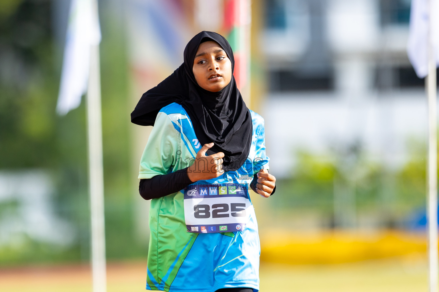 Day 1 of MWSC Interschool Athletics Championships 2024 held in Hulhumale Running Track, Hulhumale, Maldives on Saturday, 9th November 2024. 
Photos by: Ismail Thoriq / images.mv