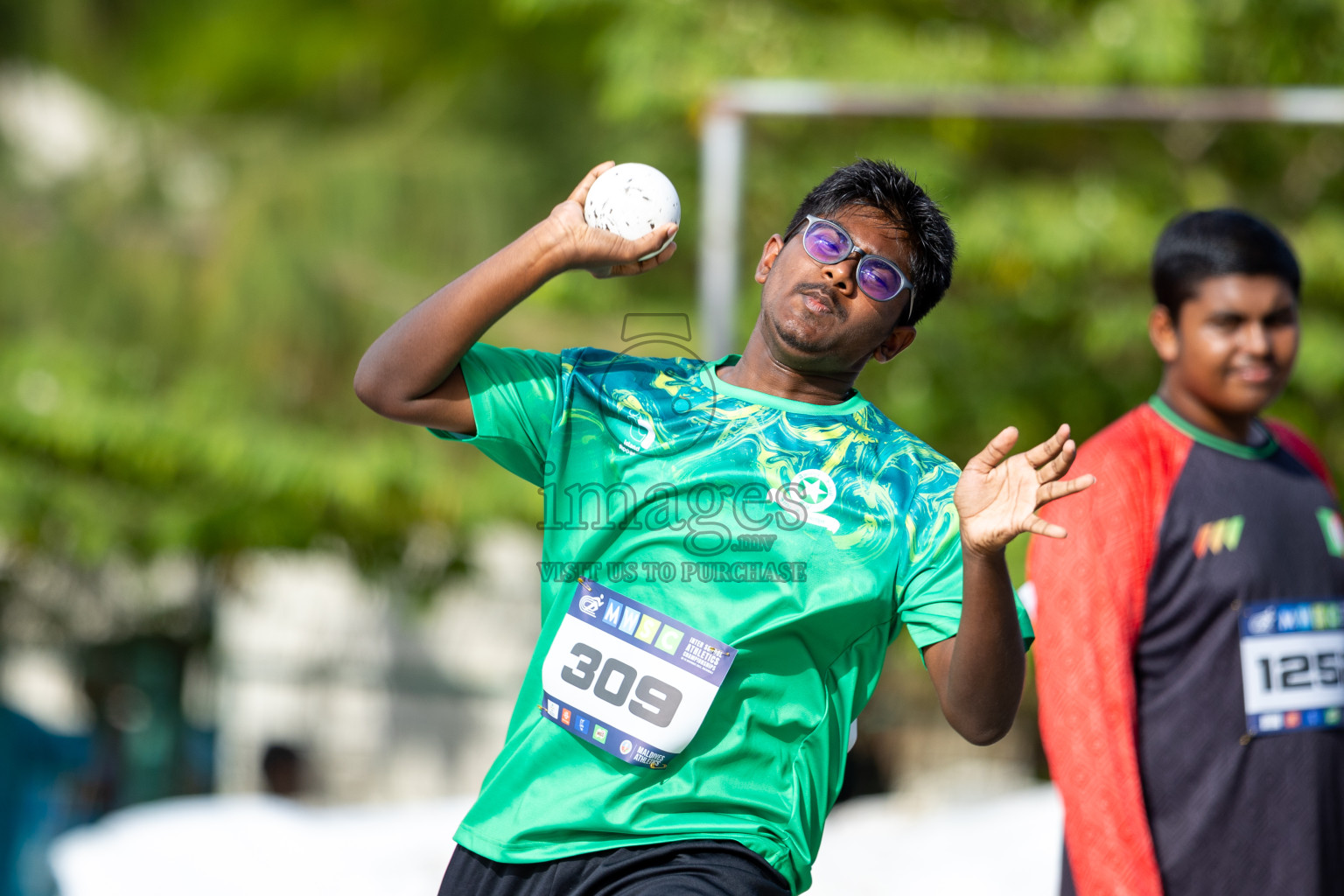 Day 1 of MWSC Interschool Athletics Championships 2024 held in Hulhumale Running Track, Hulhumale, Maldives on Saturday, 9th November 2024. 
Photos by: Ismail Thoriq / images.mv