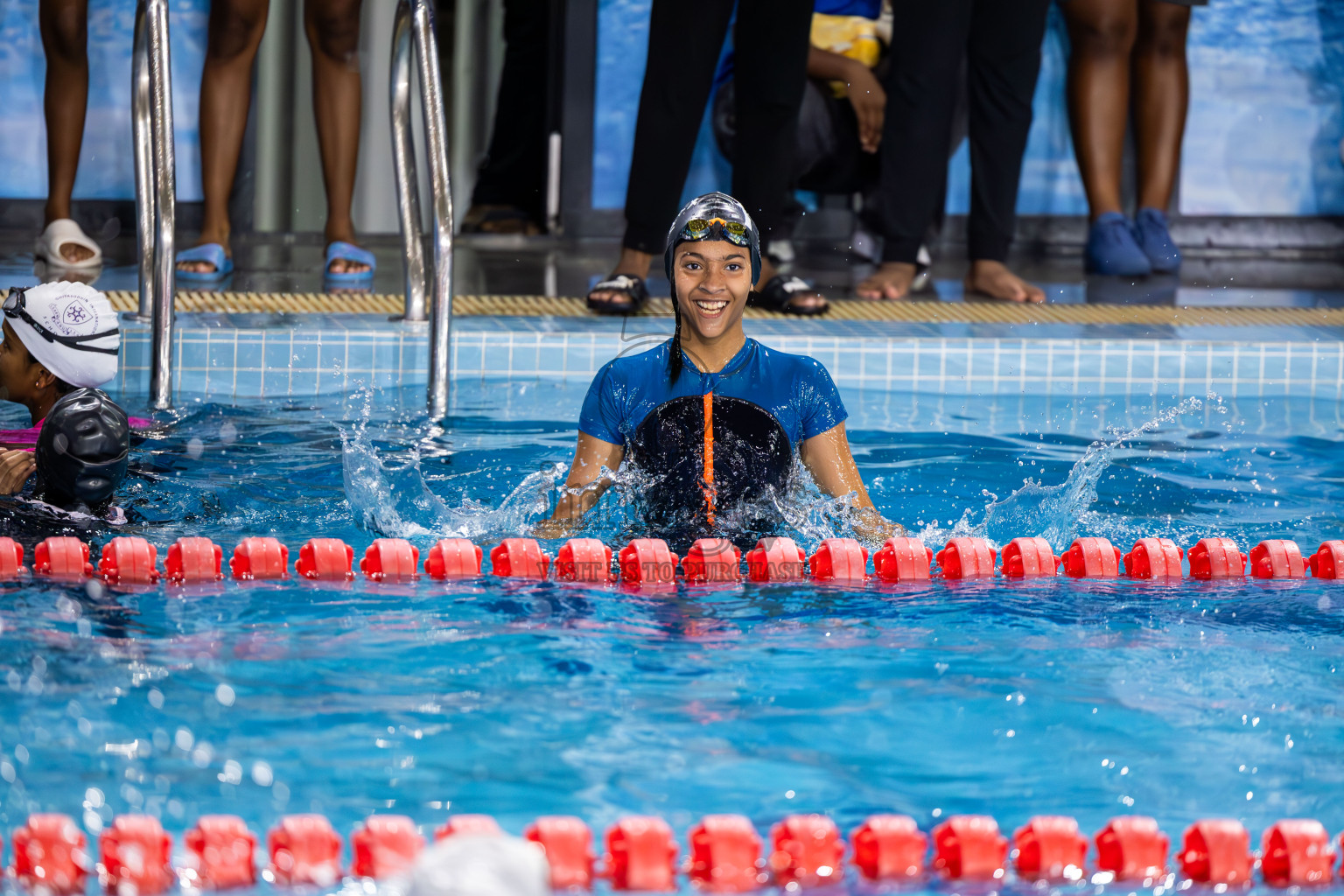 Day 2 of 20th BML Inter-school Swimming Competition 2024 held in Hulhumale', Maldives on Sunday, 13th October 2024. Photos: Ismail Thoriq / images.mv