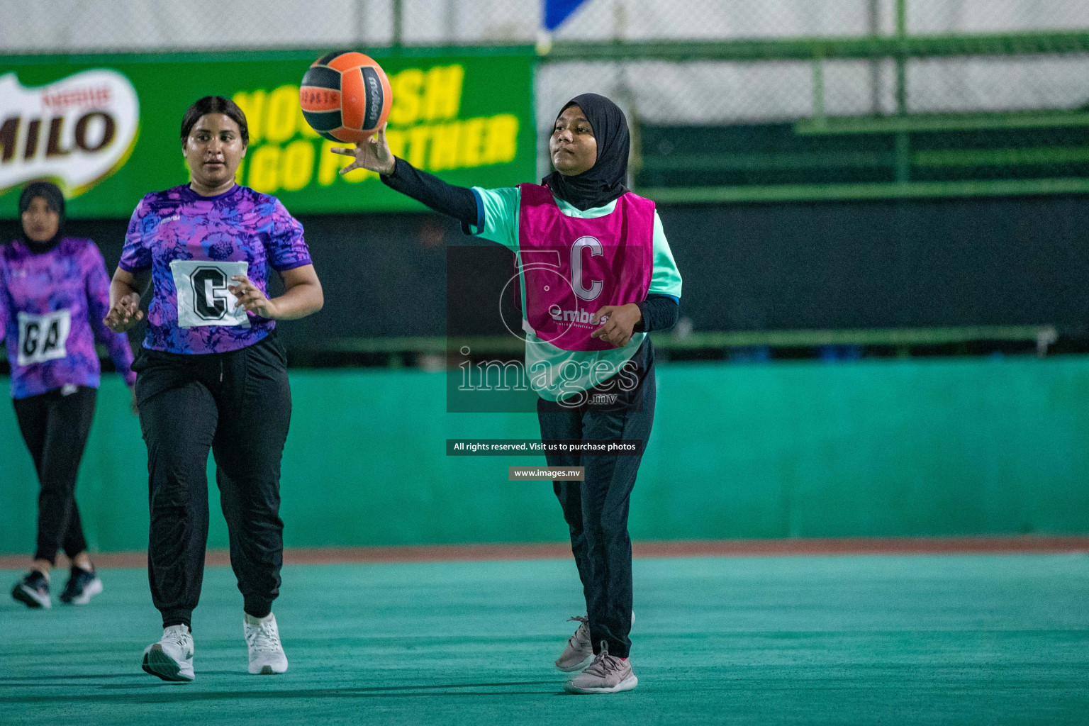 Day 2 of 20th Milo National Netball Tournament 2023, held in Synthetic Netball Court, Male', Maldives on 30th May 2023 Photos: Nausham Waheed/ Images.mv