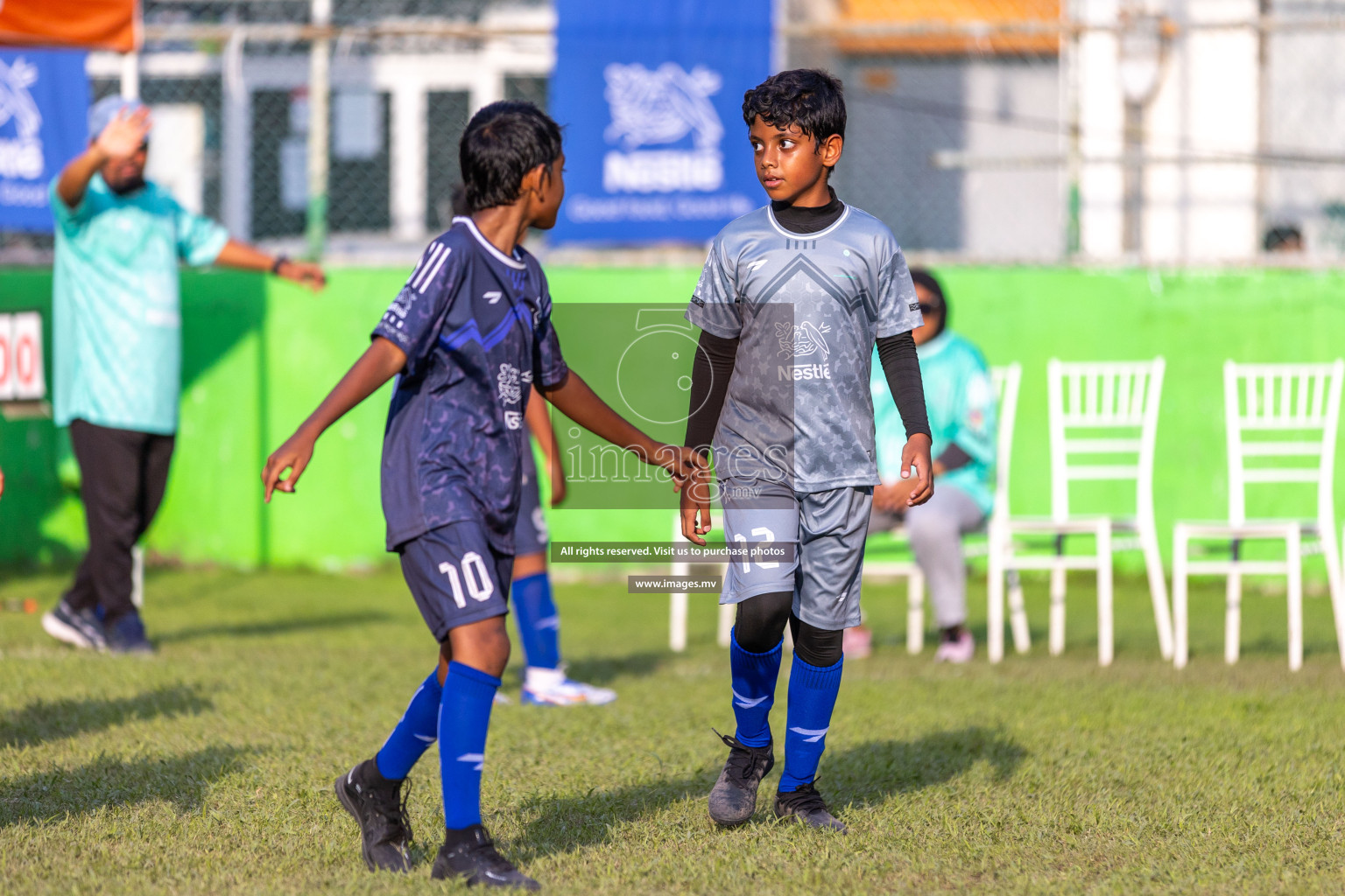 Day 2 of Nestle kids football fiesta, held in Henveyru Football Stadium, Male', Maldives on Thursday, 12th October 2023 Photos: Ismail Thoriq / Images.mv