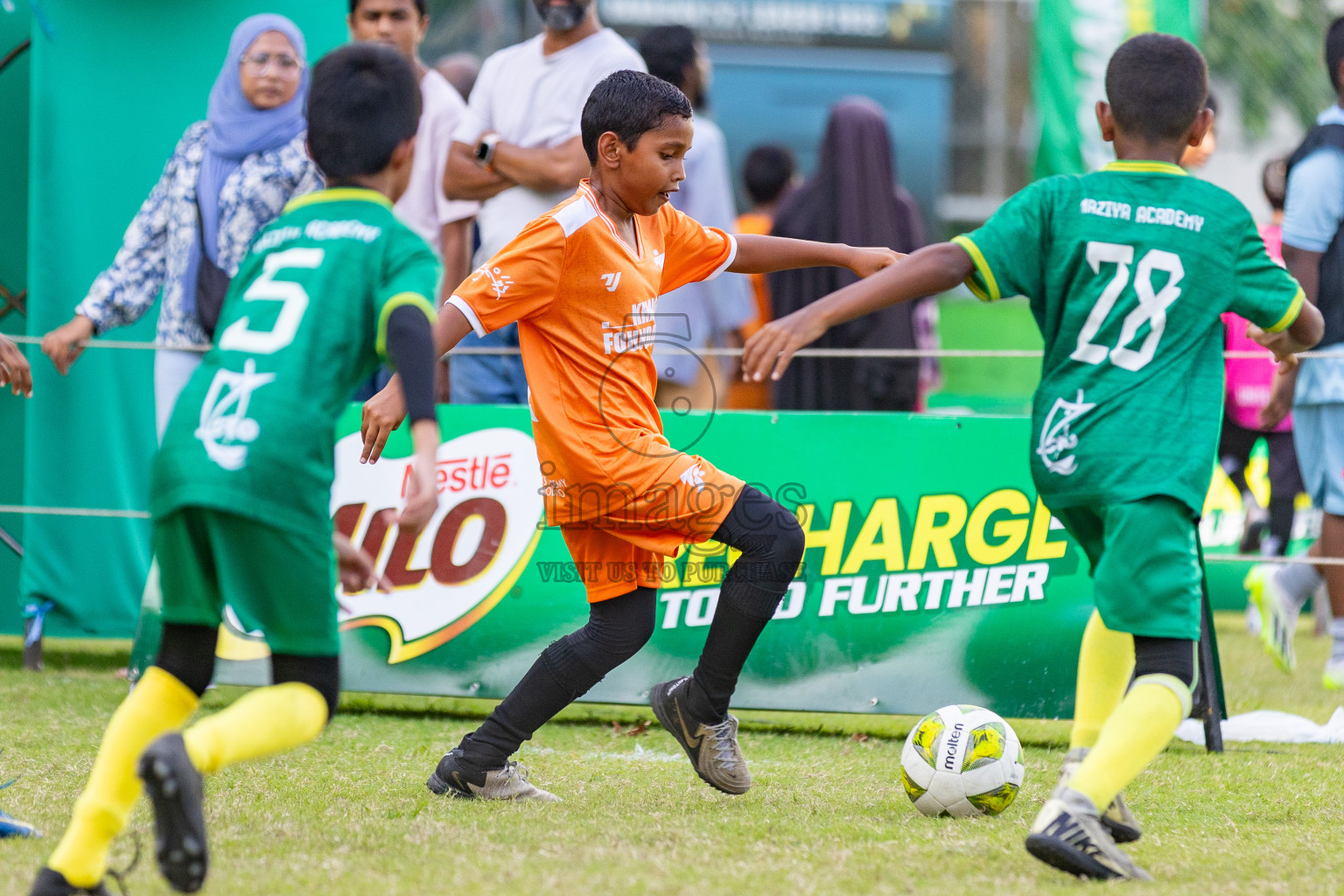Day 2 of MILO Academy Championship 2025 (U-12) was held at Henveiru Stadium in Male', Maldives on Friday, 2nd May 2025. Photos: Mohamed Mahfooz Moosa / images.mv