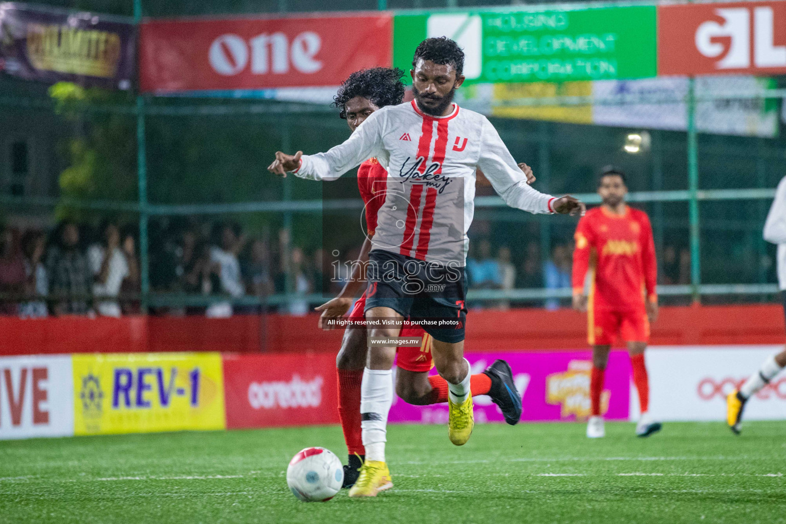 GA. Kondey vs GA. Kanduhulhudhoo in Day 2 of Golden Futsal Challenge 2023 on 06 February 2023 in Hulhumale, Male, Maldives