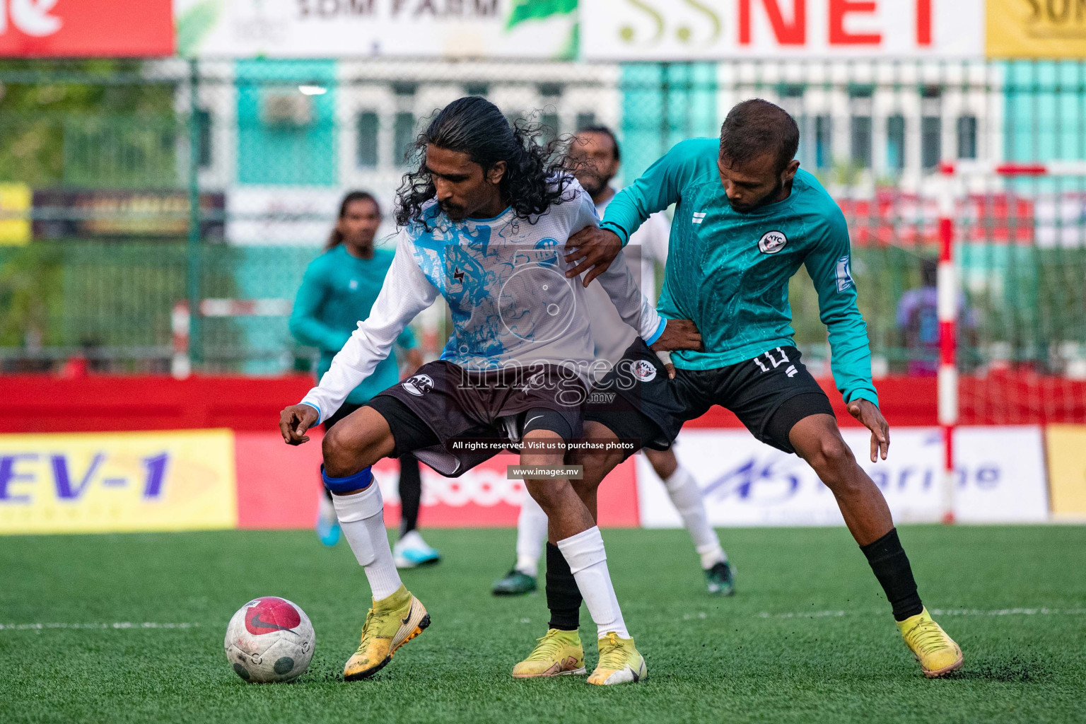 M. Naalaafushi vs M. Mulak in Day 6 of Golden Futsal Challenge 2023 on 10 February 2023 in Hulhumale, Male, Maldives