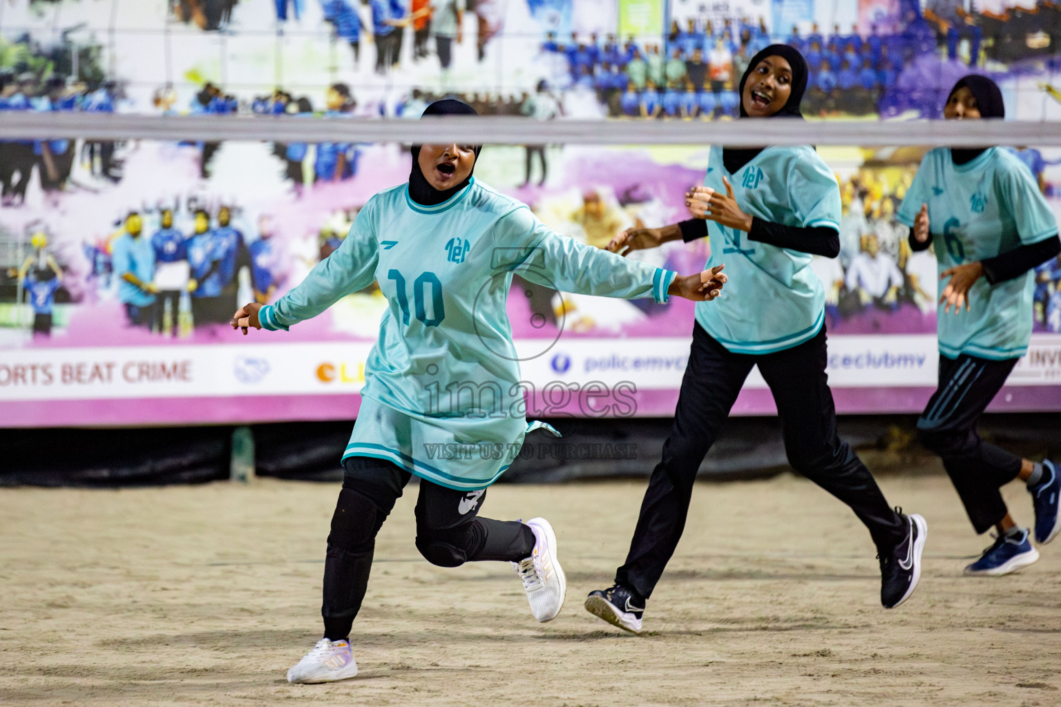 U19 Male and Atoll Girl's Finals in Day 9 of Interschool Volleyball Tournament 2024 was held in ABC Court at Male', Maldives on Saturday, 30th November 2024. Photos: Hassan Simah / images.mv