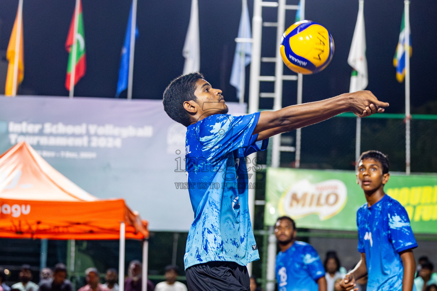 Day 11 of Interschool Volleyball Tournament 2024 was held in Ekuveni Volleyball Court at Male', Maldives on Monday, 2nd December 2024. Photos: Nausham Waheed / images.mv