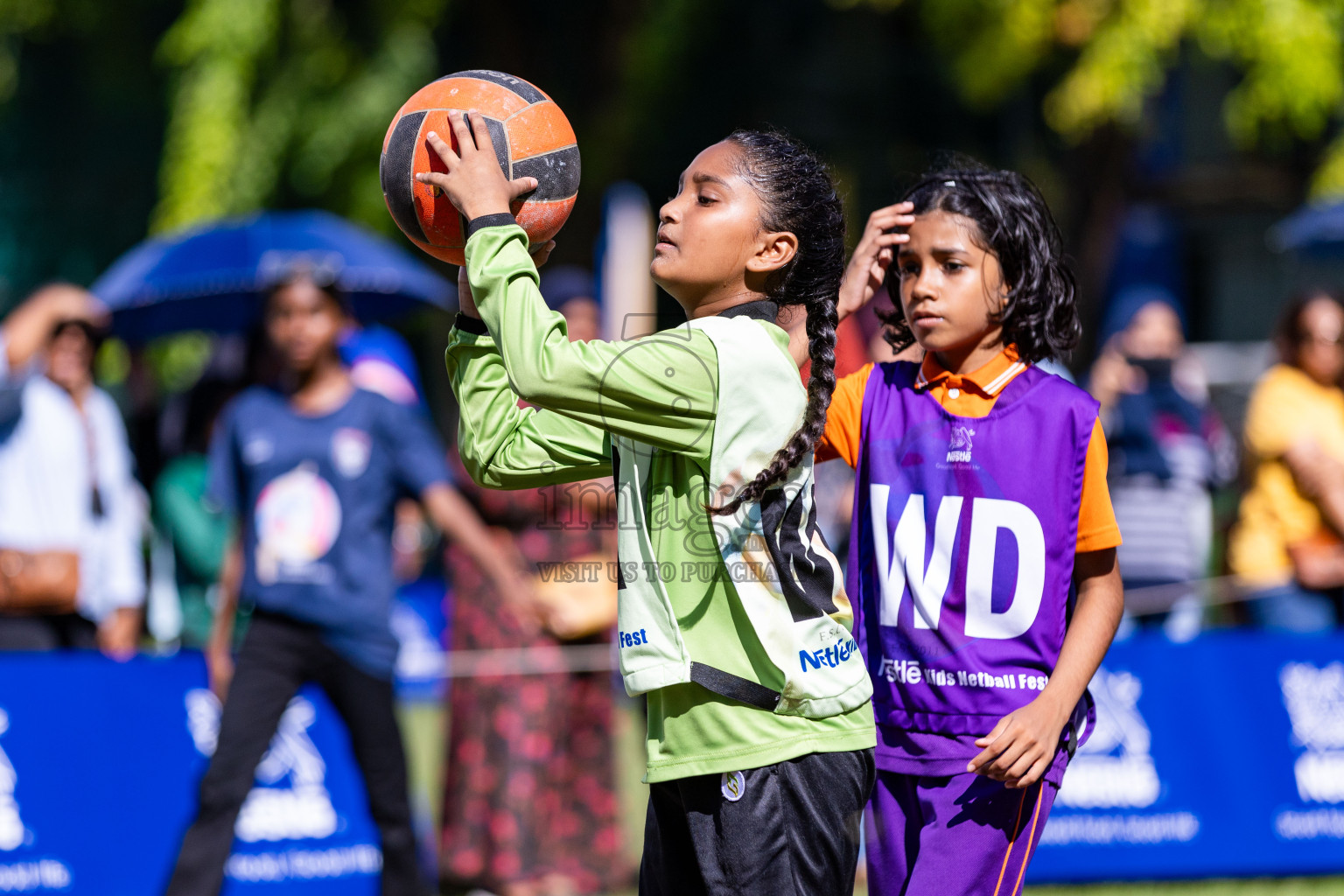 Day 3 of Nestle' Kids Netball Fiesta 2023 held in Henveyru Stadium, Male', Maldives on Saturday, 2nd December 2023. Photos by Nausham Waheed / Images.mv