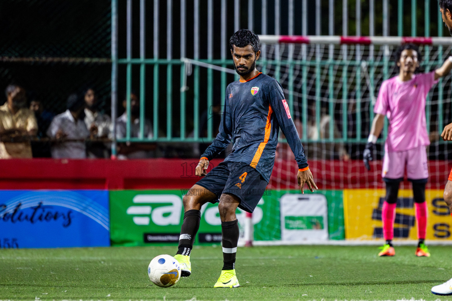 GA Dhevvadhoo vs GA Maamendhoo in Day 14 of Golden Futsal Challenge 2025 was held on Saturday, 18th January 2025, in Hulhumale', Maldives. Photos: Nausham Waheed / images.mv