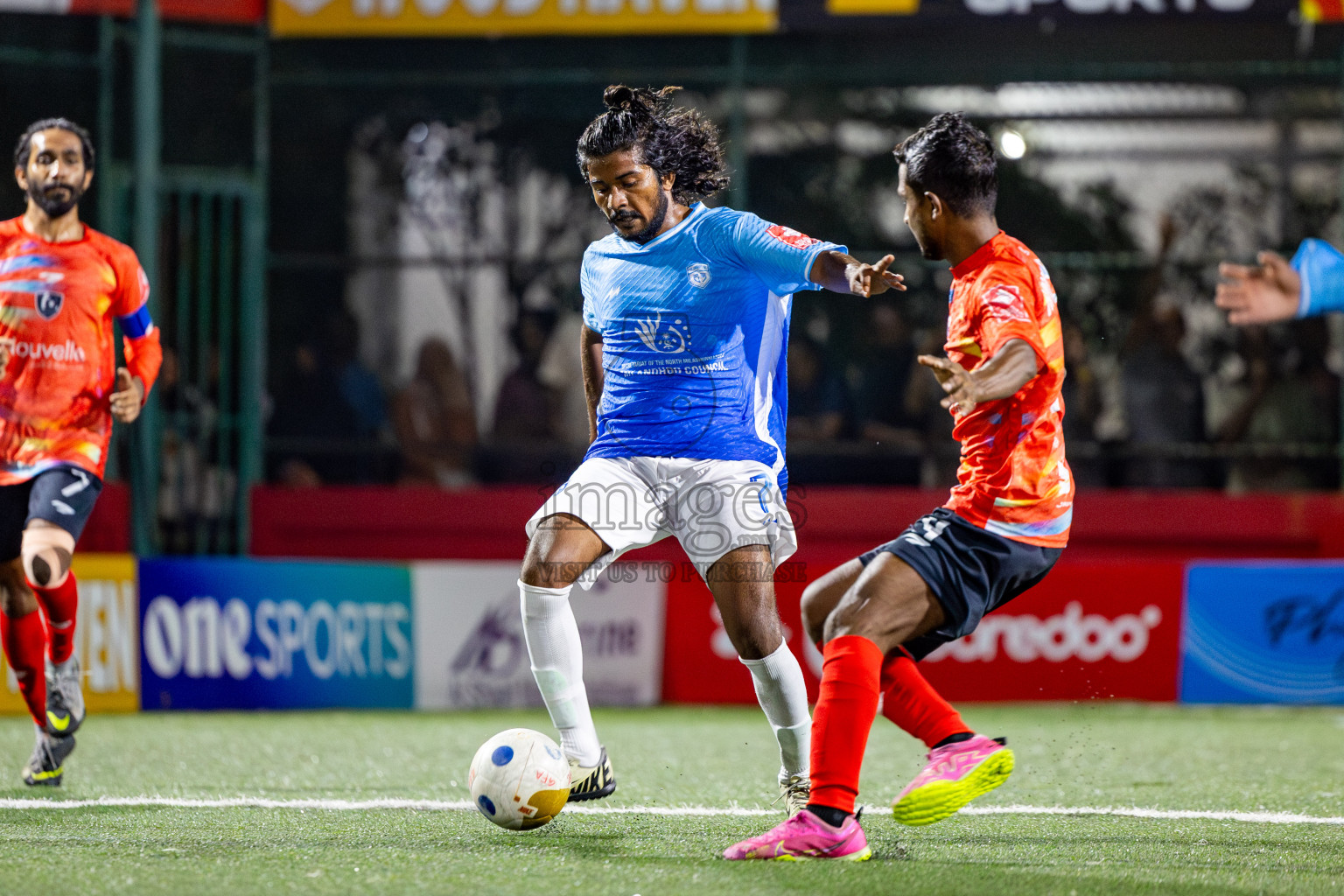 Sh Kanditheemu vs Sh Milandhoo in Day 11 of Golden Futsal Challenge 2025 was held on Wednesday, 15th January 2025, in Hulhumale', Maldives Photos: Nausham Waheed / images.mv