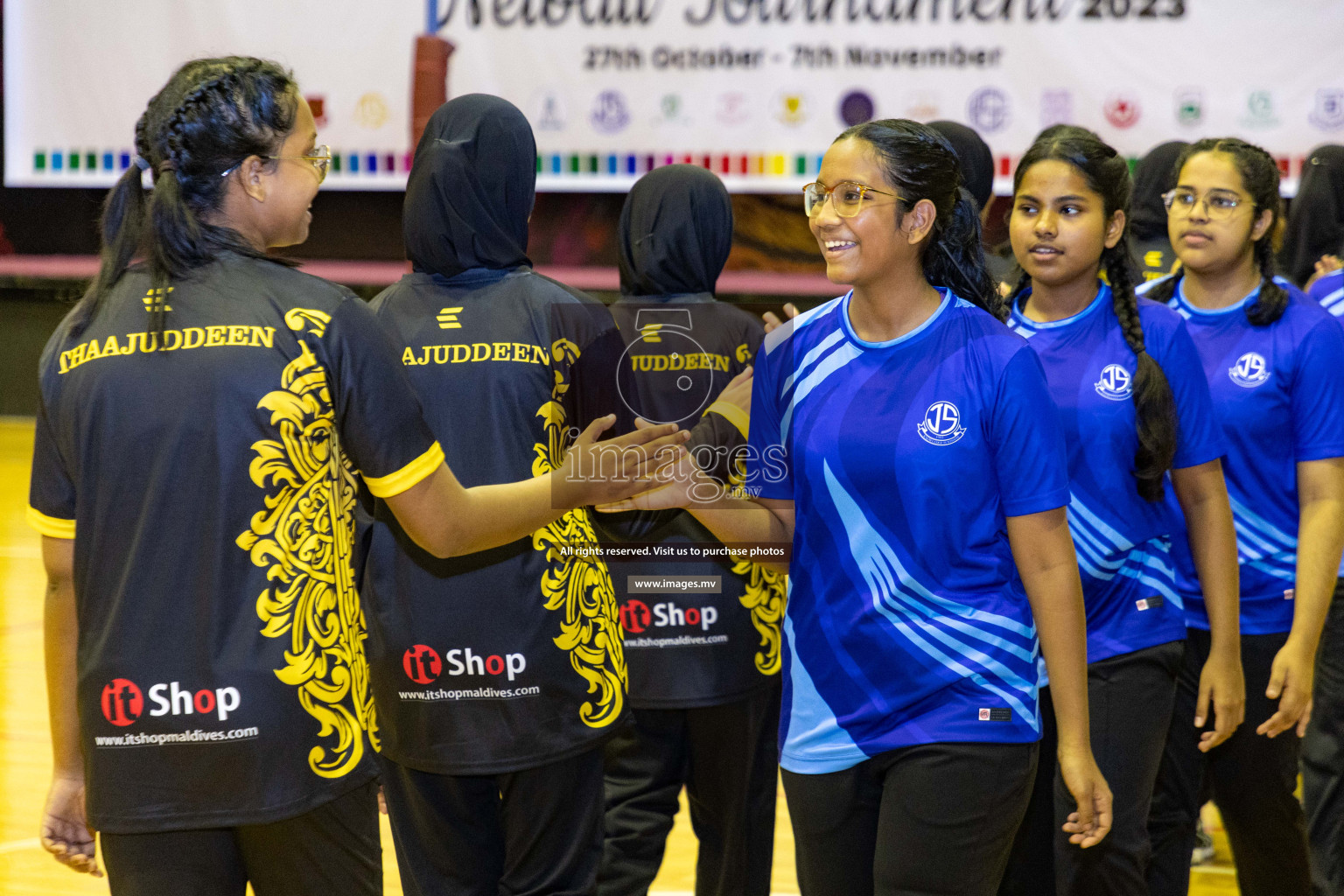 24th Interschool Netball Tournament 2023 was held in Social Center, Male', Maldives on 27th October 2023. Photos: Nausham Waheed / images.mv