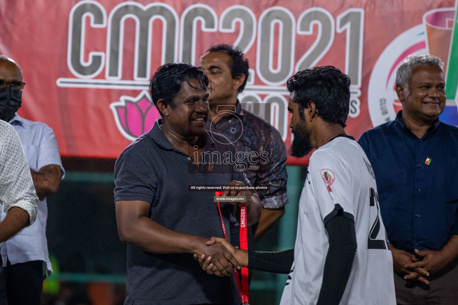 RRC Vs FSM in the Semi Finals of Club Maldives 2021 held in Hulhumale, Maldives on 19 December 2021. Photos: Ismail Thoriq / images.mv