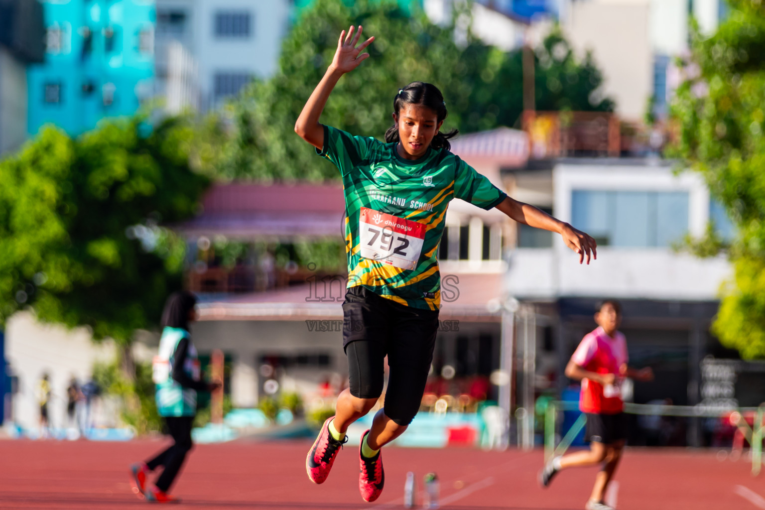 Day 2 of Inter-school Athletics Championship 2025 held in Ekuveni Synthetic Track, Male', Maldives on Tuesday, 07th October 2025. Photos by: Riza / Images.mv