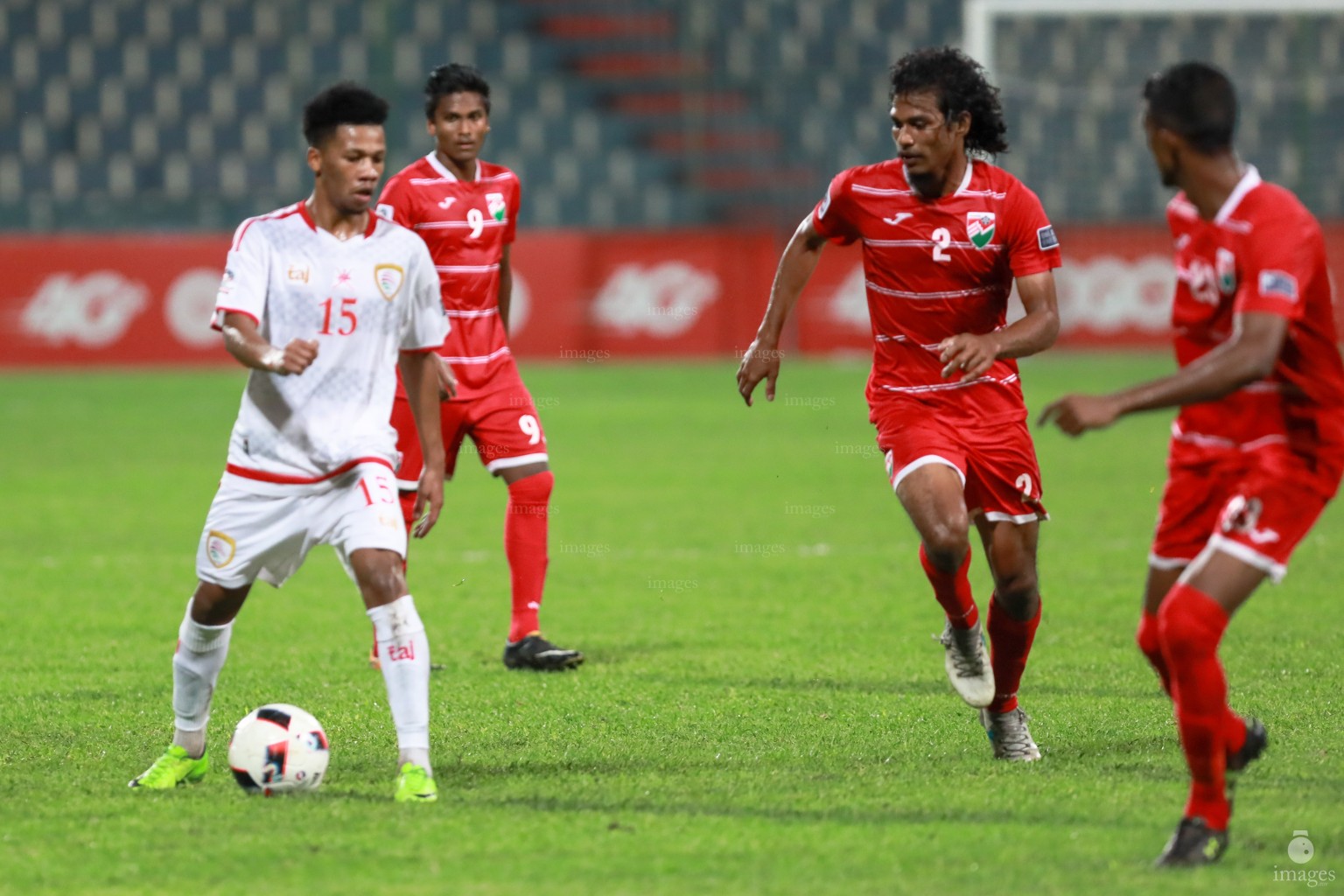 Asian Cup Qualifier between Maldives and Oman in National Stadium, on 10 October 2017 Male' Maldives. ( Images.mv Photo: Ismail Thoriq )