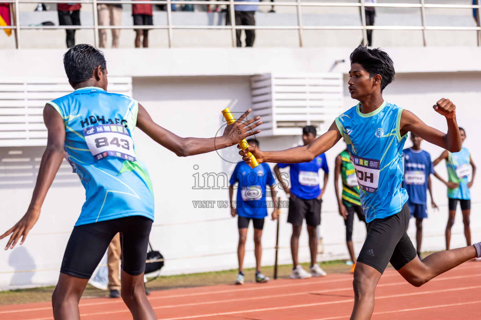 Day 5 of MWSC Interschool Athletics Championships 2024 held in Hulhumale Running Track, Hulhumale, Maldives on Wednesday, 13th November 2024. Photos by: Ismail Thoriq / Images.mv