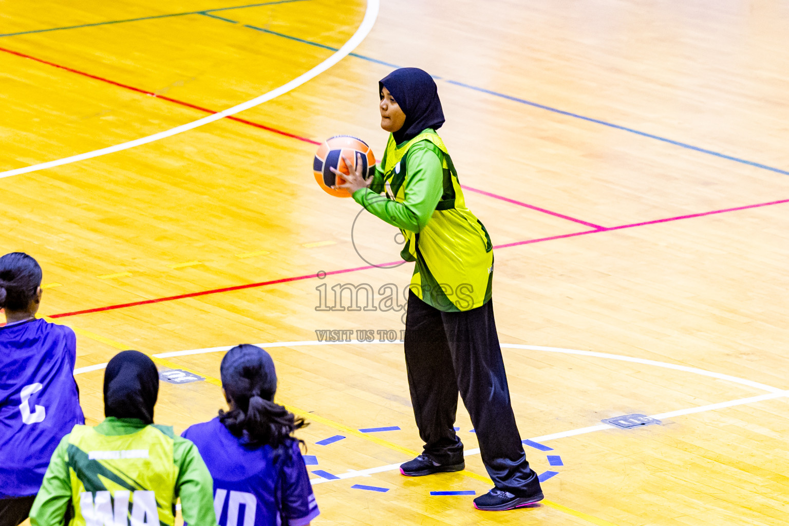 Day 7 of 25th Inter-School Netball Tournament was held in Social Center at Male', Maldives on Saturday, 17th August 2024. Photos: Nausham Waheed / images.mv