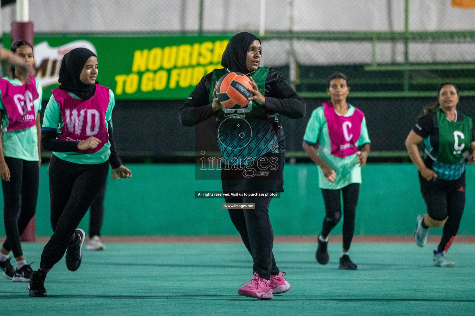 Day 4 of 20th Milo National Netball Tournament 2023, held in Synthetic Netball Court, Male', Maldives on 2nd  June 2023 Photos: Nausham Waheed/ Images.mv