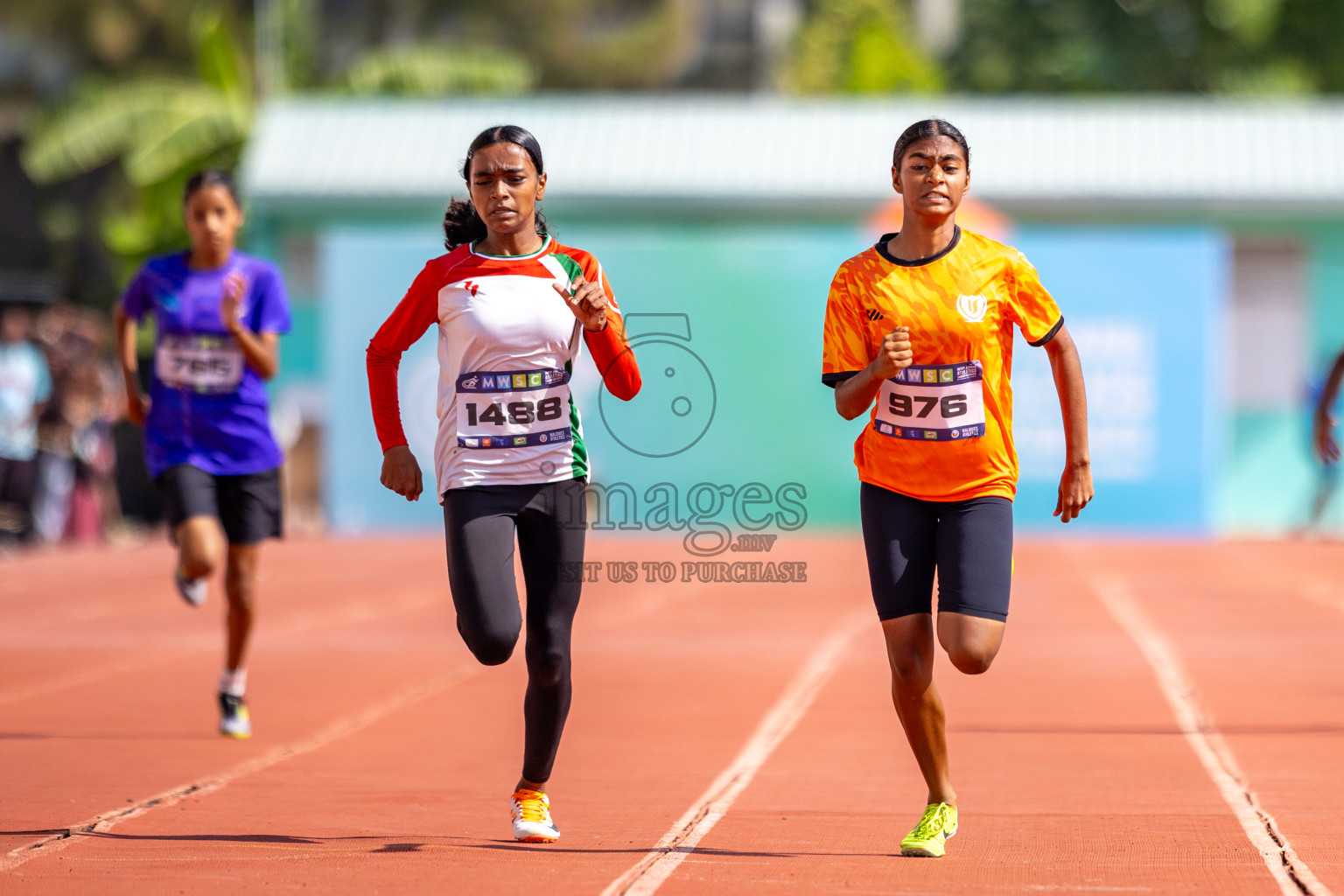 Day 4 of MWSC Interschool Athletics Championships 2024 held in Hulhumale Running Track, Hulhumale, Maldives on Tuesday, 12th November 2024. Photos by: Raaif Yoosuf / Images.mv