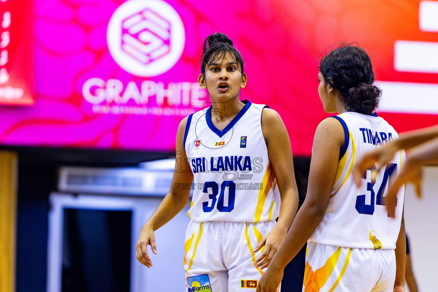 Maldives vs SriLanka in Day 2 of Under 16 Woman's Asian Cup SABA Qualifiers 2025 was held in Social Center, Male', Maldives on Friday, 13th June 2025. Photos: Nausham Waheed / images.mv