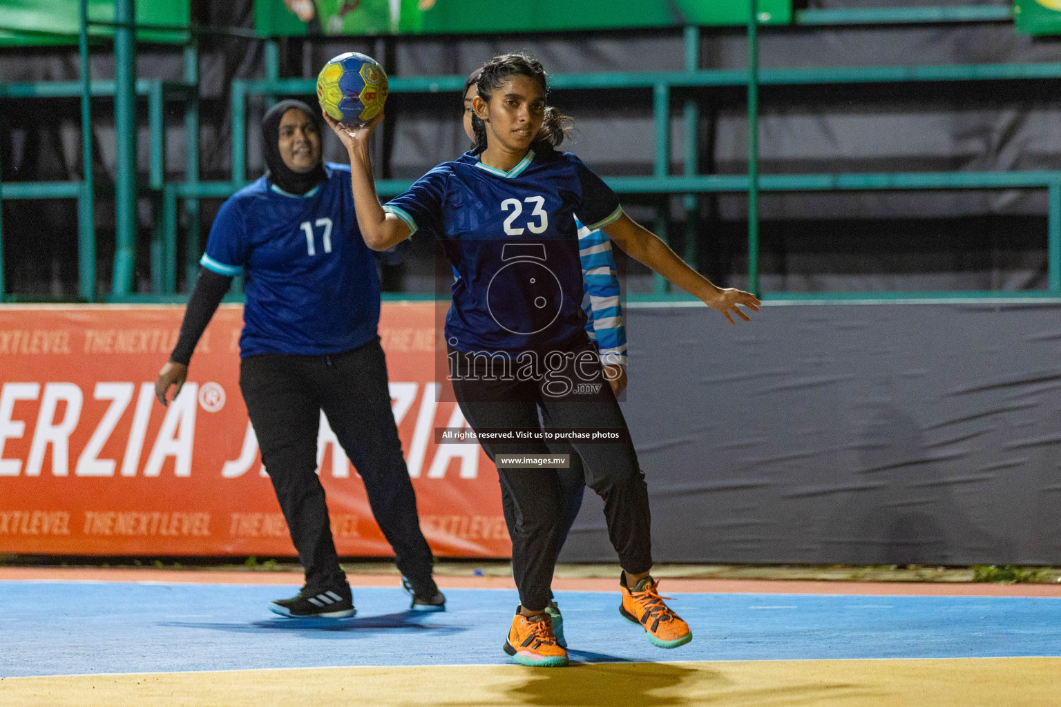 Quarter Final of 7th Inter-Office/Company Handball Tournament 2023, held in Handball ground, Male', Maldives on Friday, 20th October 2023 Photos: Nausham Waheed/ Images.mv