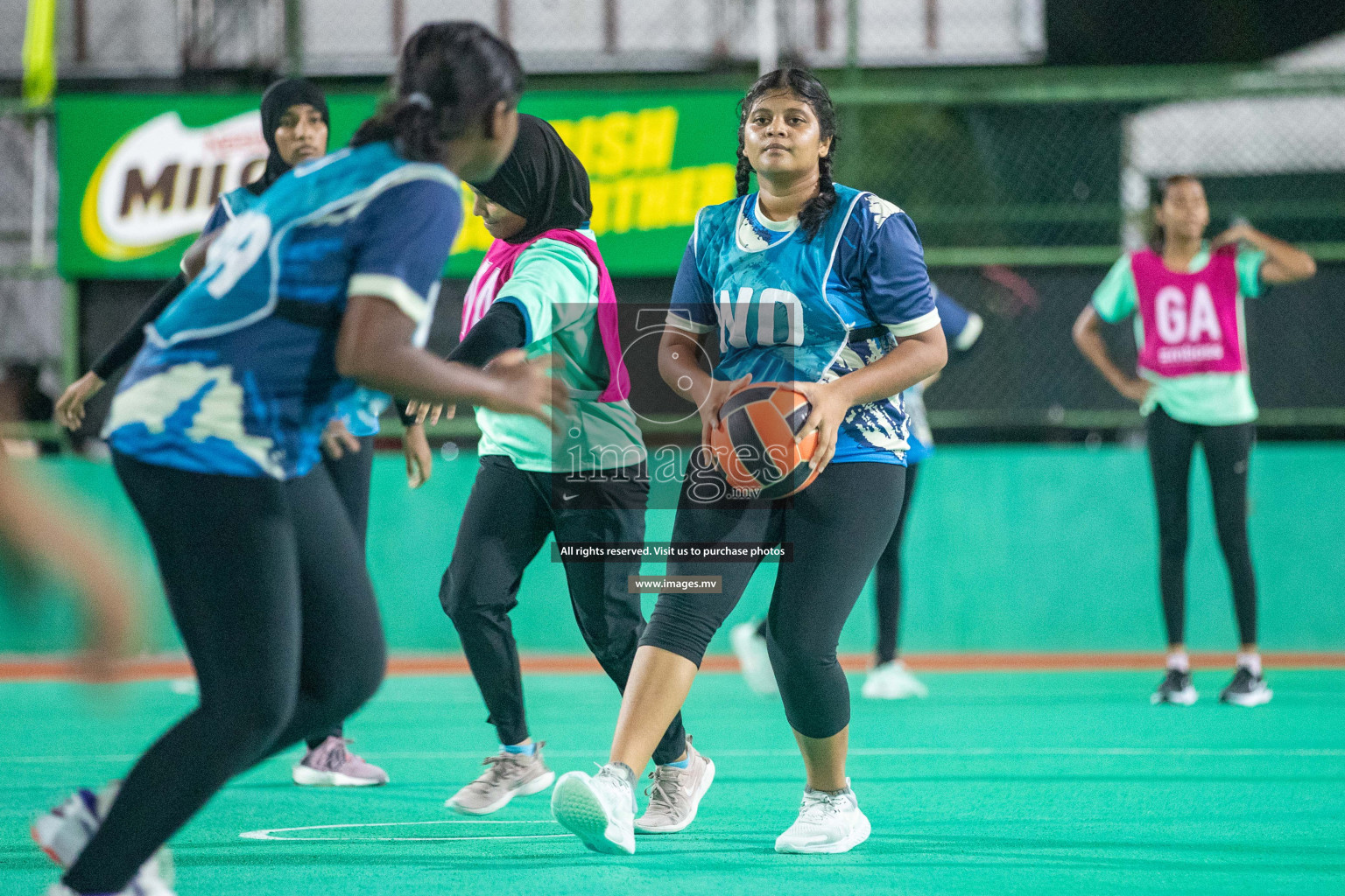 Day 5 of 20th Milo National Netball Tournament 2023, held in Synthetic Netball Court, Male', Maldives on 3rd  June 2023 Photos: Nausham Waheed/ Images.mv