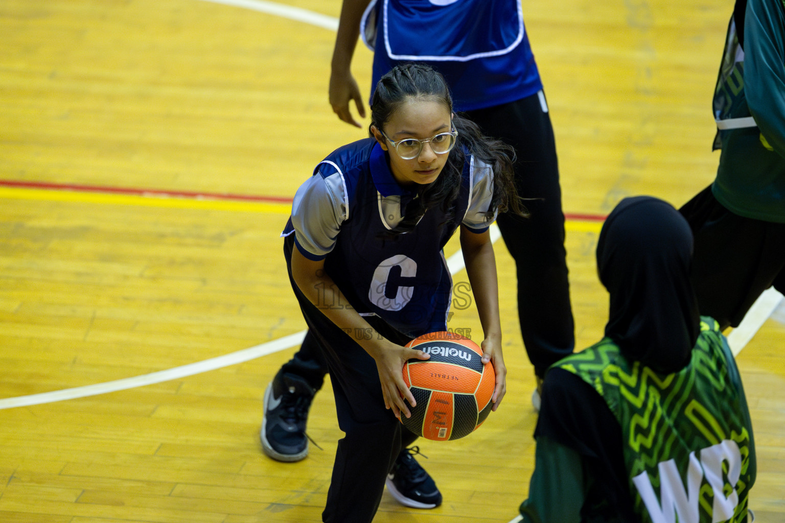 Day 13 of 25th Inter-School Netball Tournament was held in Social Center at Male', Maldives on Saturday, 24th August 2024. Photos: Mohamed Mahfooz Moosa / images.mv