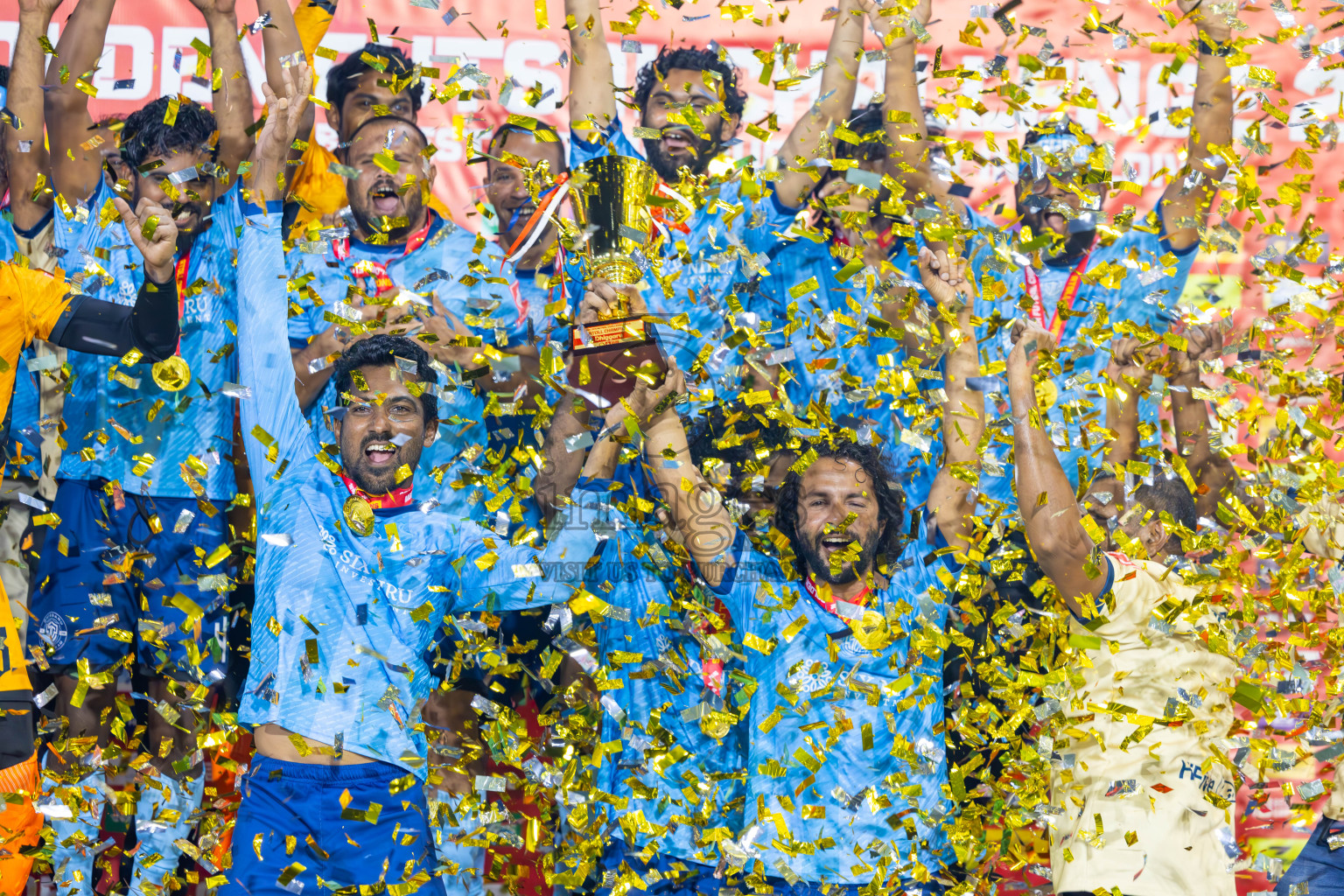 M Dhiggaru vs M Muli in Meemu Atoll Finals in Day 25 of Golden Futsal Challenge 2025 was held on Wednesday , 28th January 2025, in Hulhumale', Maldives. Photos: Ismail Thoriq / images.mv