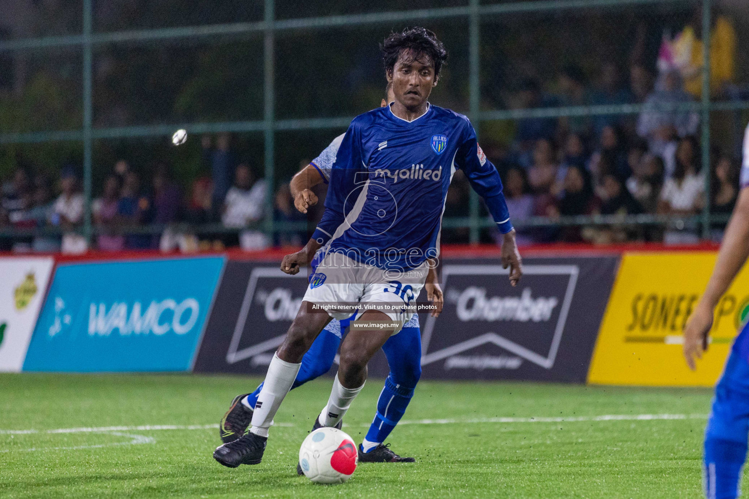 Team Allied vs Muleeaage RC in Club Maldives Cup 2022 was held in Hulhumale', Maldives on Wednesday, 12th October 2022. Photos: Ismail Thoriq/ images.mv