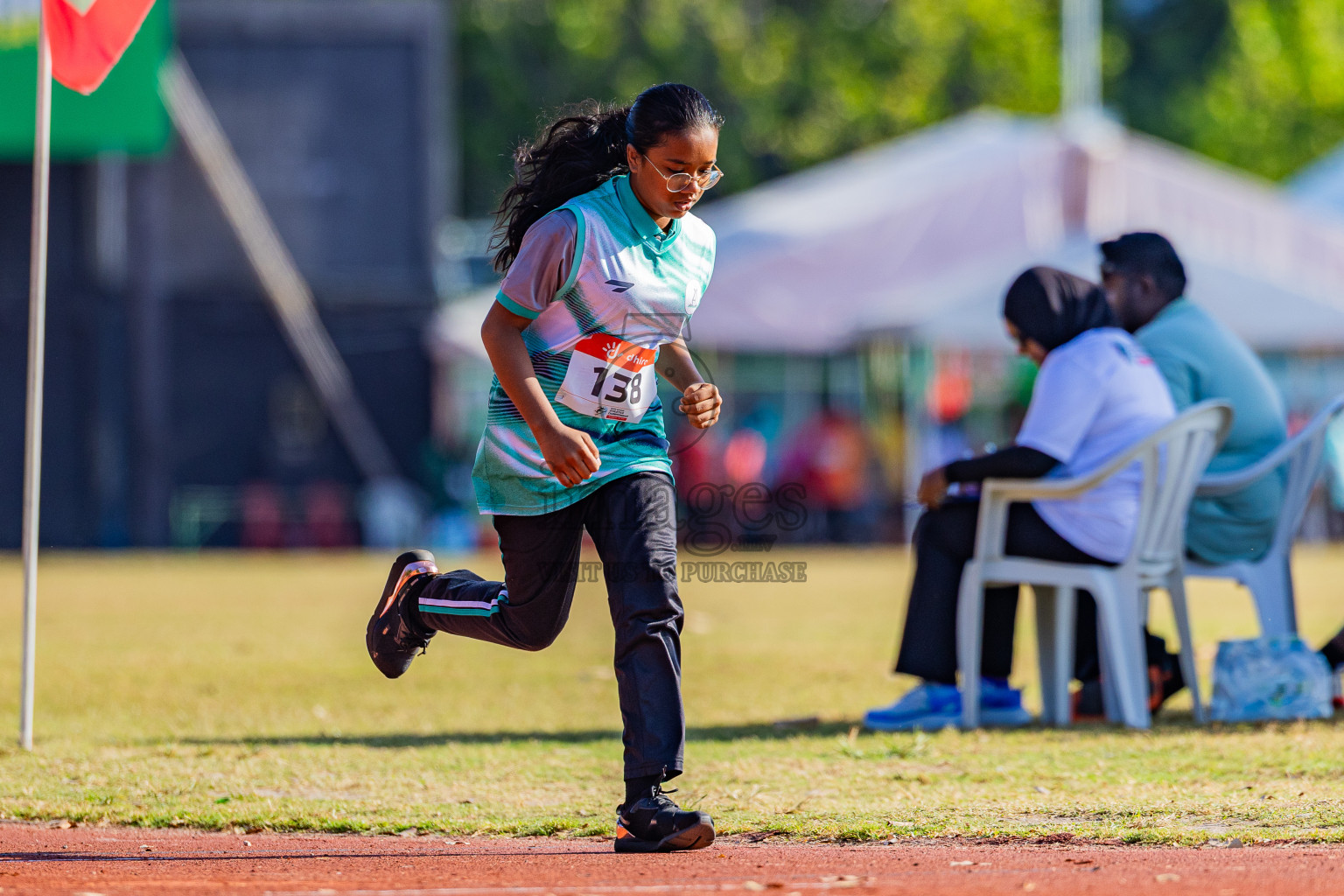 Day 1 of Inter-school Athletics Championship 2025 held in Ekuveni Synthetic Track, Male', Maldives on Monday, 06th October 2025. Photos by: Areef Adam  / Images.mv