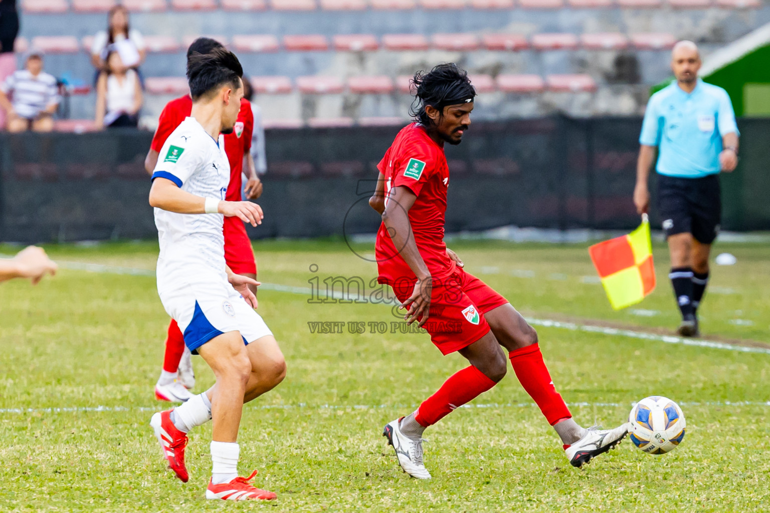 Maldives vs Philippines in AFC Asian Cup Qualifies held in National Football Stadium, Male', Maldives on Tuesday, 18th November 2025. Photos: Nausham Waheed / Images.mv