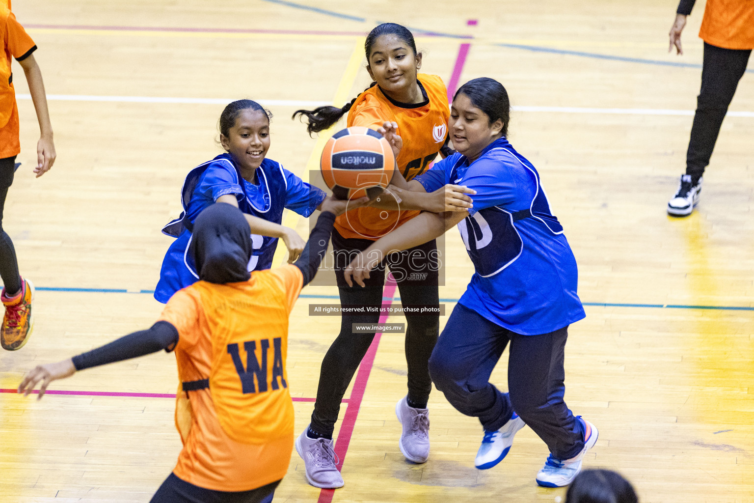 24th Interschool Netball Tournament 2023 was held in Social Center, Male', Maldives on 27th October 2023. Photos: Nausham Waheed / images.mv