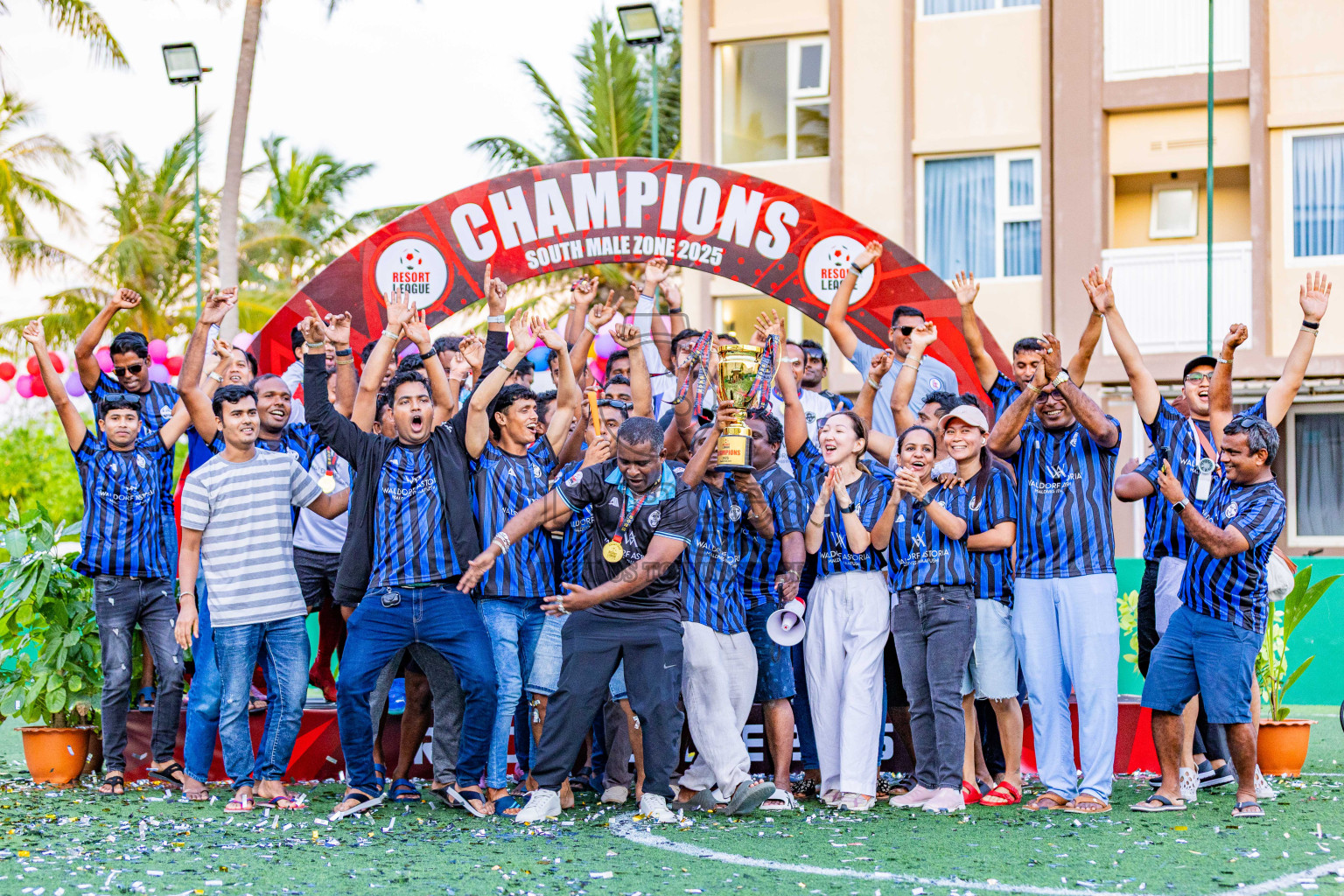 Waldorf Astoria vs SAII Lagoon in Finals of Resort League 2025 (South Male Zone) was held on Sunday, 19th October 2025 in Crossroads's Maldives, Photos: Areef Adam / images.mv