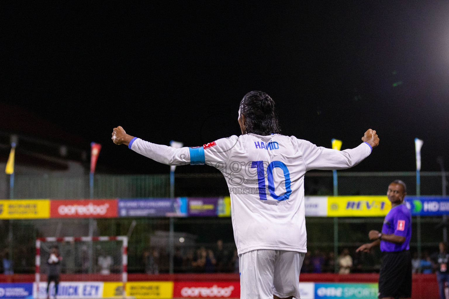 HA Filladhoo vs HA Ihavandhoo in Day 5 of Golden Futsal Challenge 2024 was held on Friday, 19th January 2024, in Hulhumale', Maldives
Photos: Ismail Thoriq / images.mv