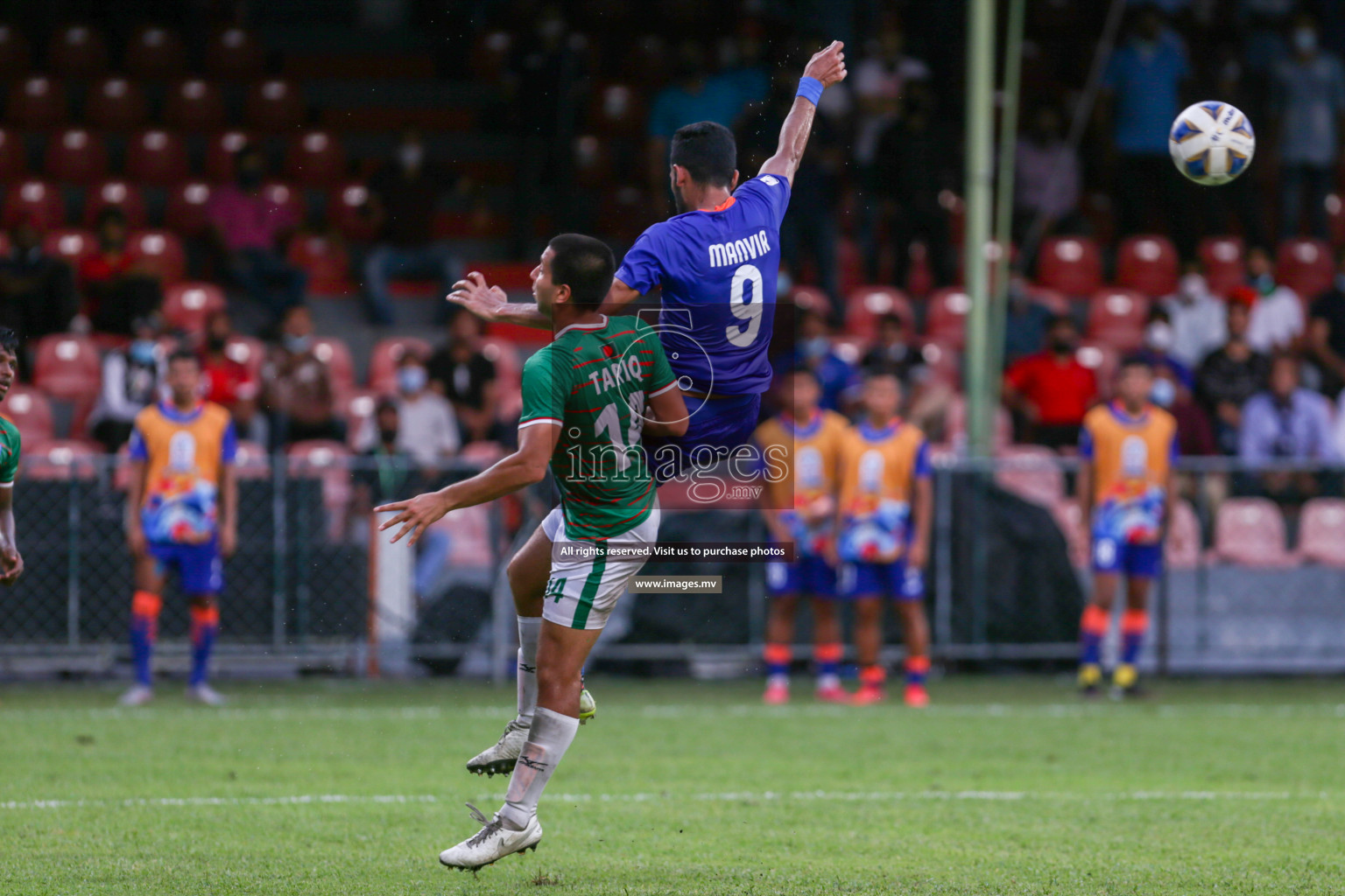 Bangladesh vs India in SAFF Championship 2021 held on 4th October 2021 in Galolhu National Stadium, Male', Maldives