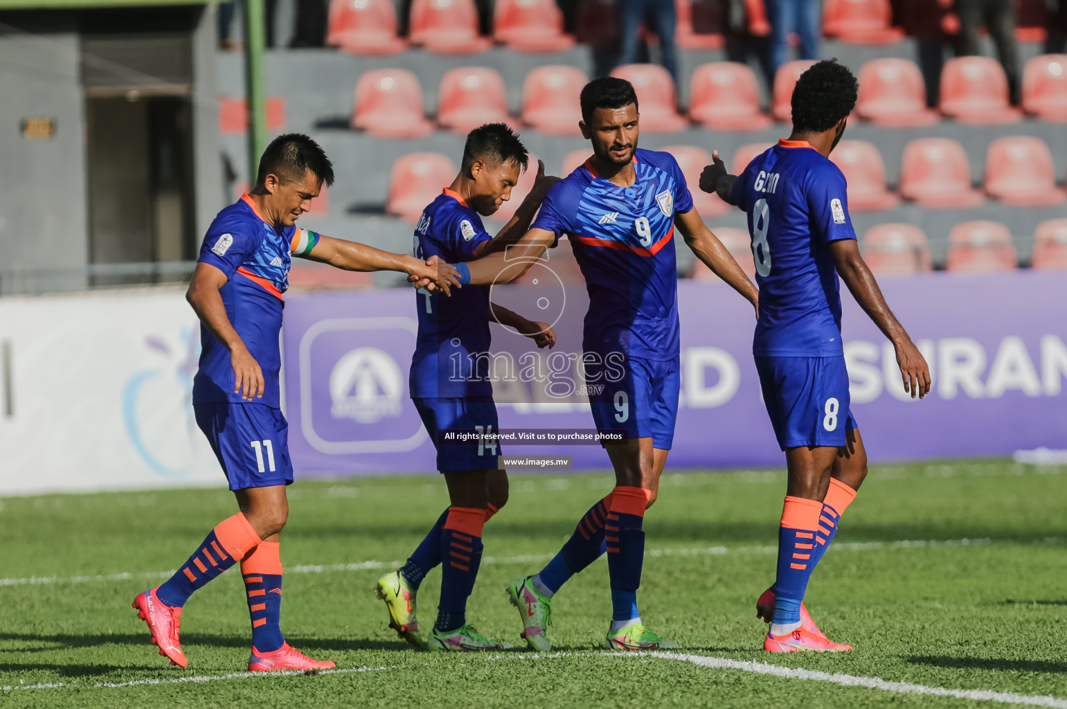 Bangladesh vs India in SAFF Championship 2021 held on 1st October 2021 in Galolhu National Stadium, Male', Maldives