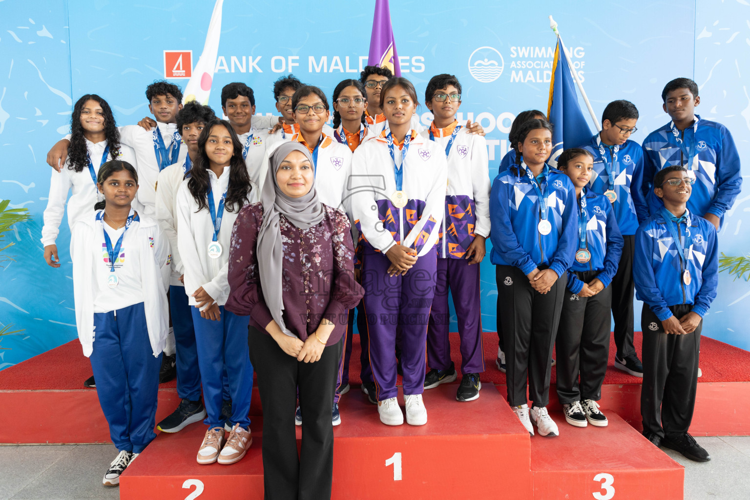 Closing ceremony of BML 20th Inter-School Swimming Competition was held in Hulhumale' Swimming Complex on Saturday, 19th October 2024. 
Photos: Ismail Thoriq