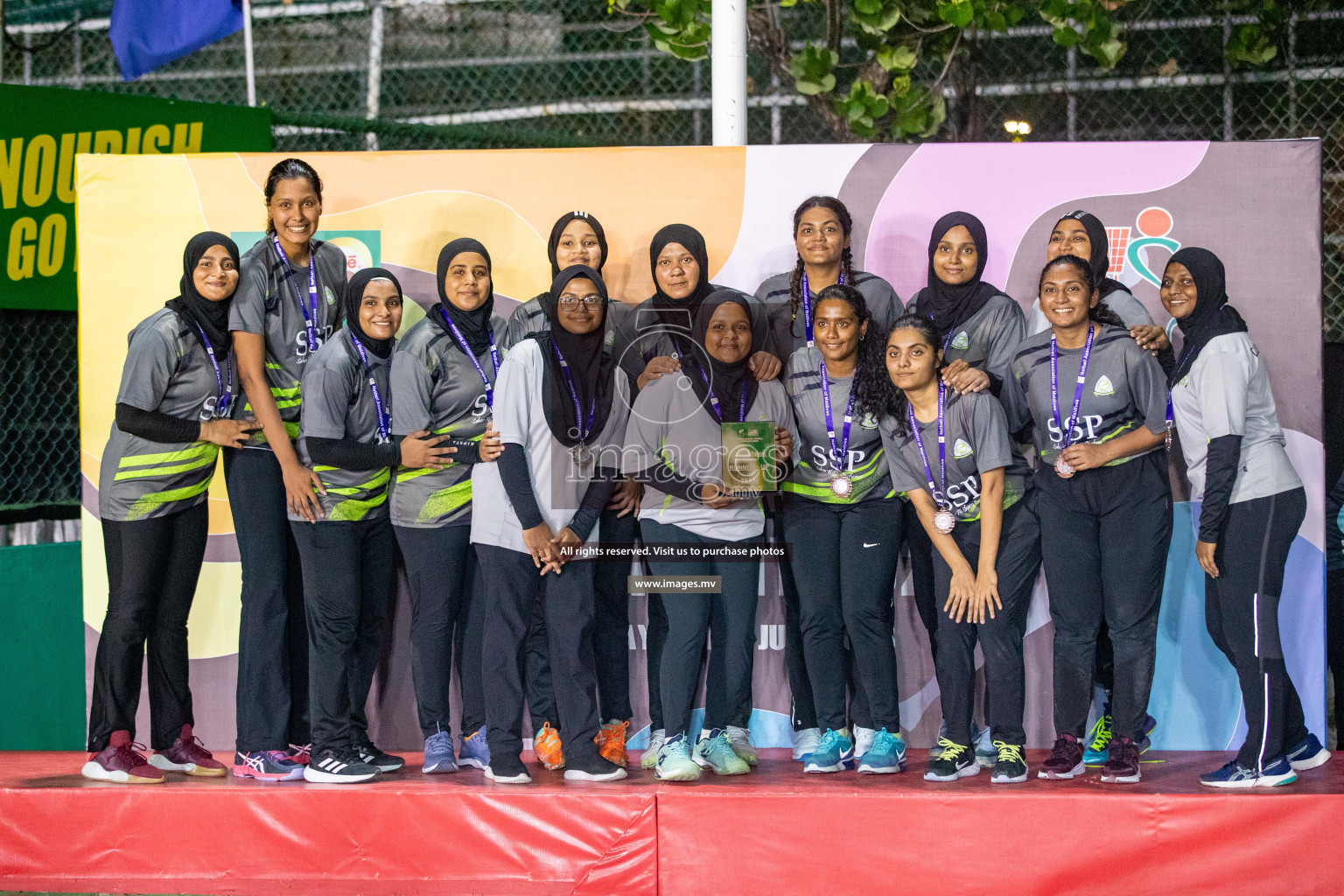 Final of 20th Milo National Netball Tournament 2023, held in Synthetic Netball Court, Male', Maldives on 11th June 2023 Photos: Nausham Waheed/ Images.mv