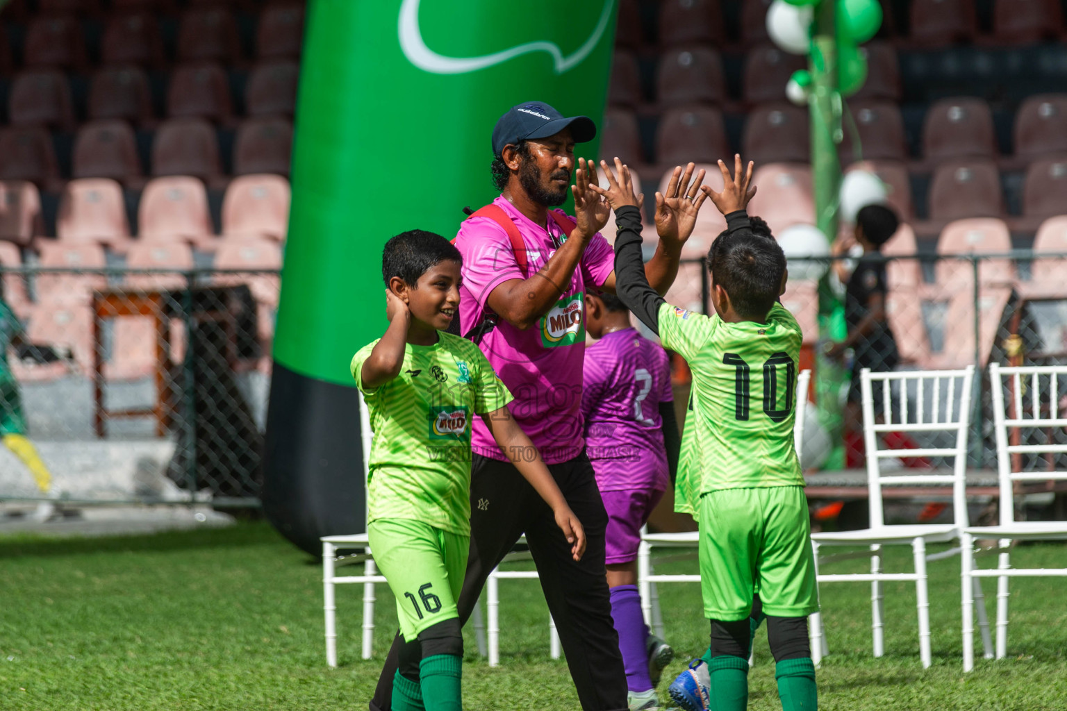 Day 2 of MILO Kids Football Fiesta was held at National Stadium in Male', Maldives on Saturday, 24th February 2024.