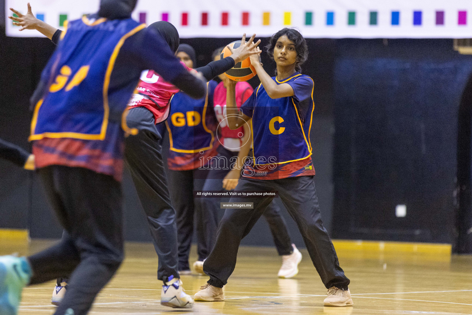 Day7 of 24th Interschool Netball Tournament 2023 was held in Social Center, Male', Maldives on 2nd November 2023. Photos: Nausham Waheed / images.mv