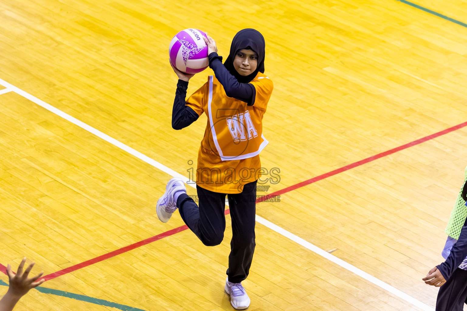 SC Skylark vs Youth United SC in Day 5 of 24th Milo Netball Association Championship held in Social Center at Male', Maldives on Friday, 5th September 2025. Photos: Nausham Waheed / images.mv