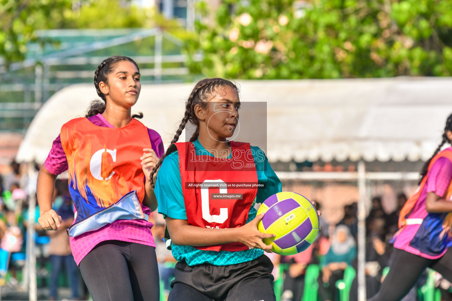 Final of Junior Netball Championship 2022 held in Male', Maldives on 19th March 2022. Photos by Nausham Waheed