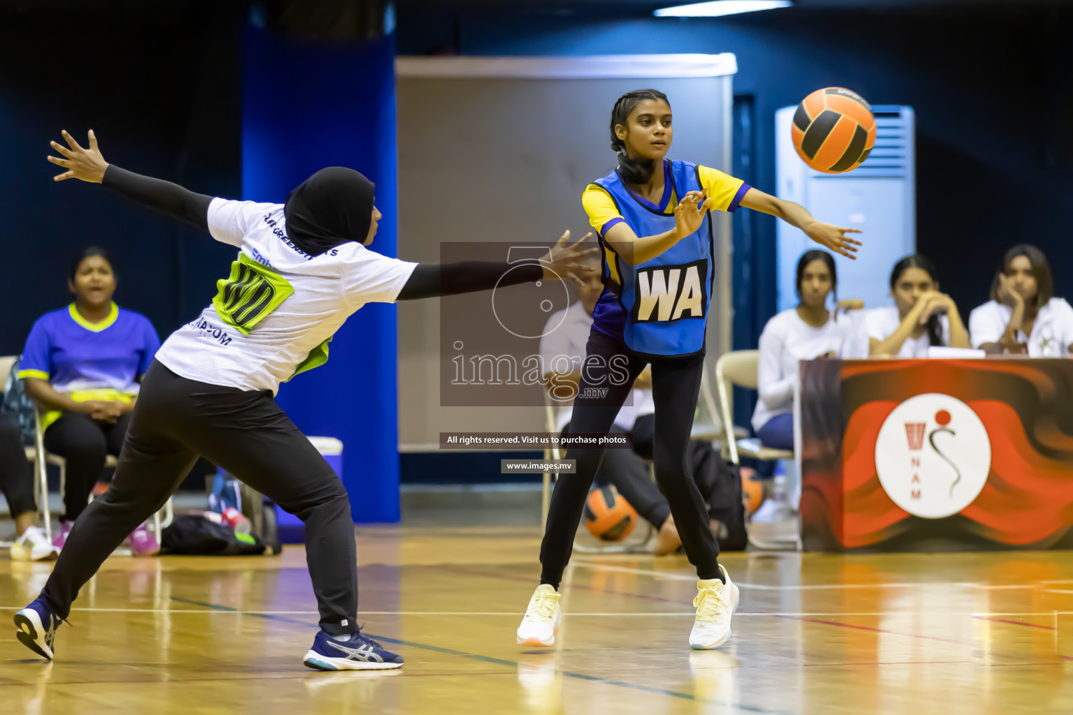 Club Green Streets vs KYRS in the Milo National Netball Tournament 2022 on 21 July 2022, held in Social Center, Male', Maldives. Photographer: Shuu / Images.mv