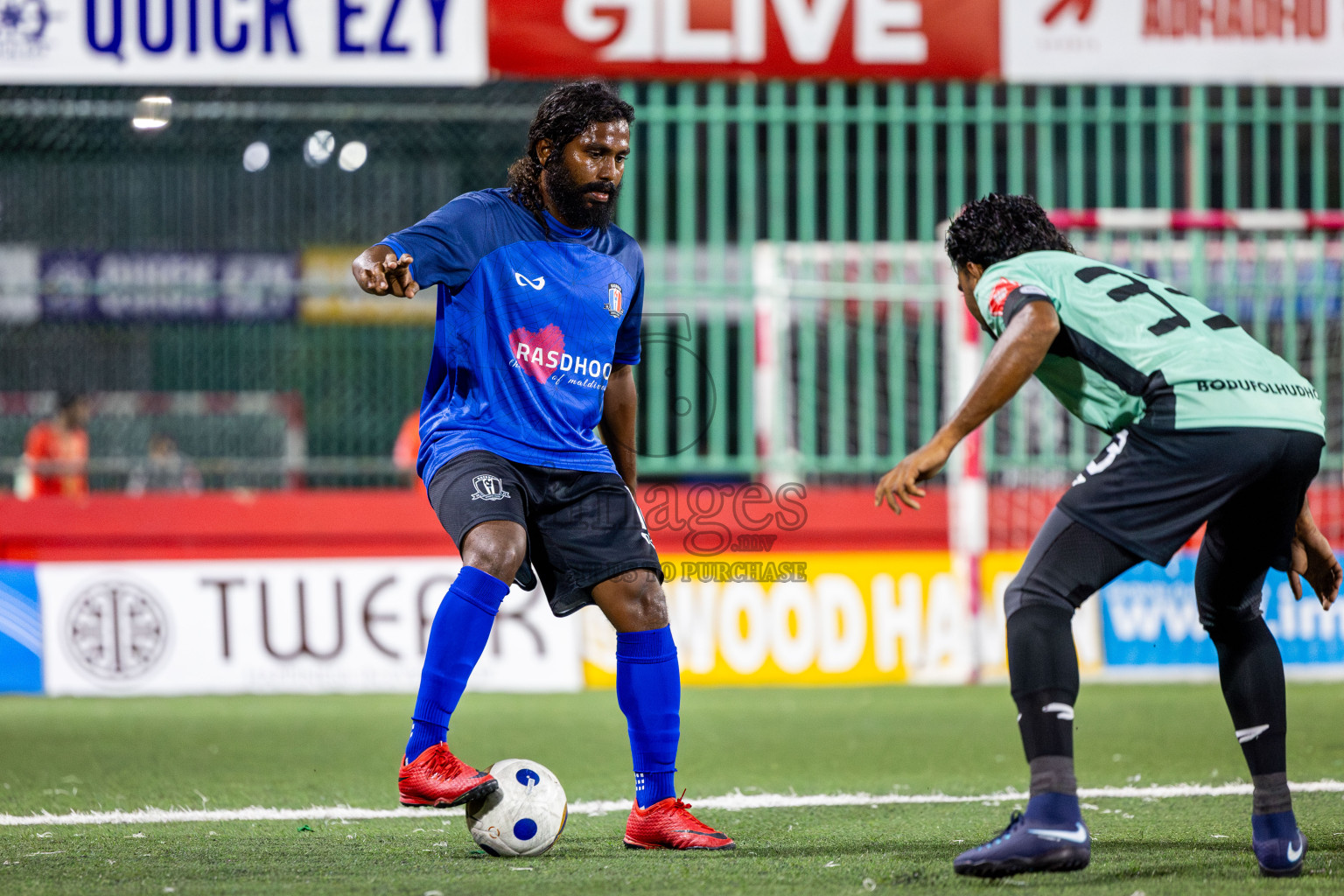 AA Rasdhoo vs AA Bodufolhudhoo in Day 11 of Golden Futsal Challenge 2025 was held on Wednesday, 15th January 2025, in Hulhumale', Maldives Photos: Nausham Waheed / images.mv