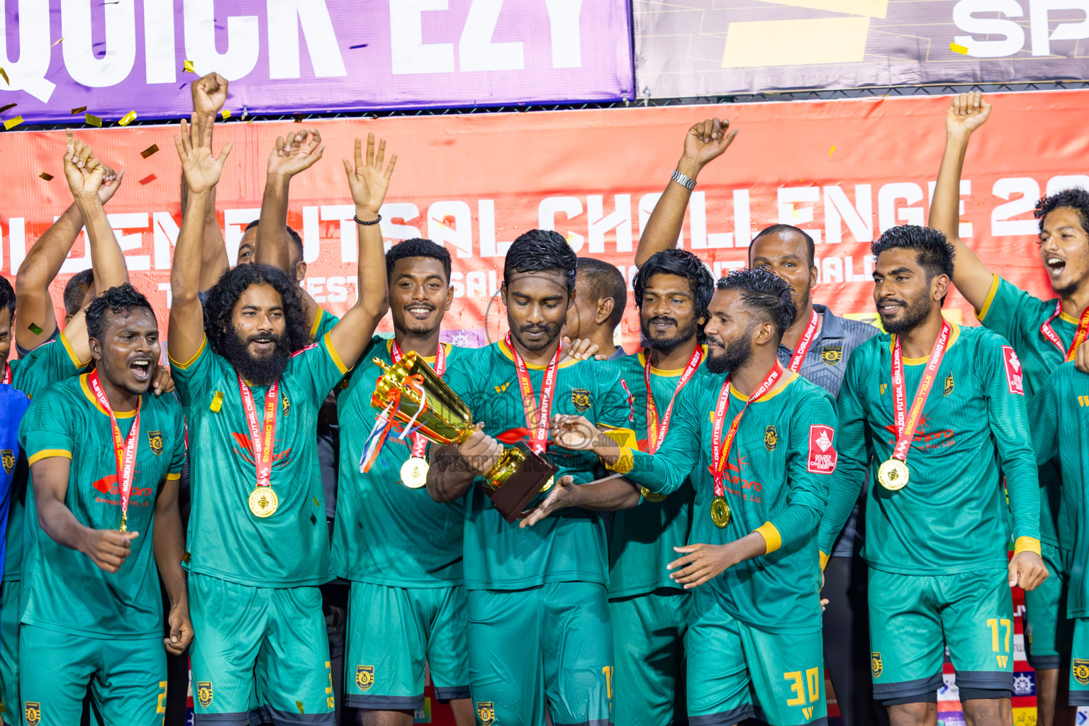 ADh Omadhoo vs ADh Mahibadhoo in Alifu Dhaalu Atoll Final on Day 23 of Golden Futsal Challenge 2025 was held on Monday , 27th January 2025, in Hulhumale', Maldives.
Photos: Ismail Thoriq / images.mv