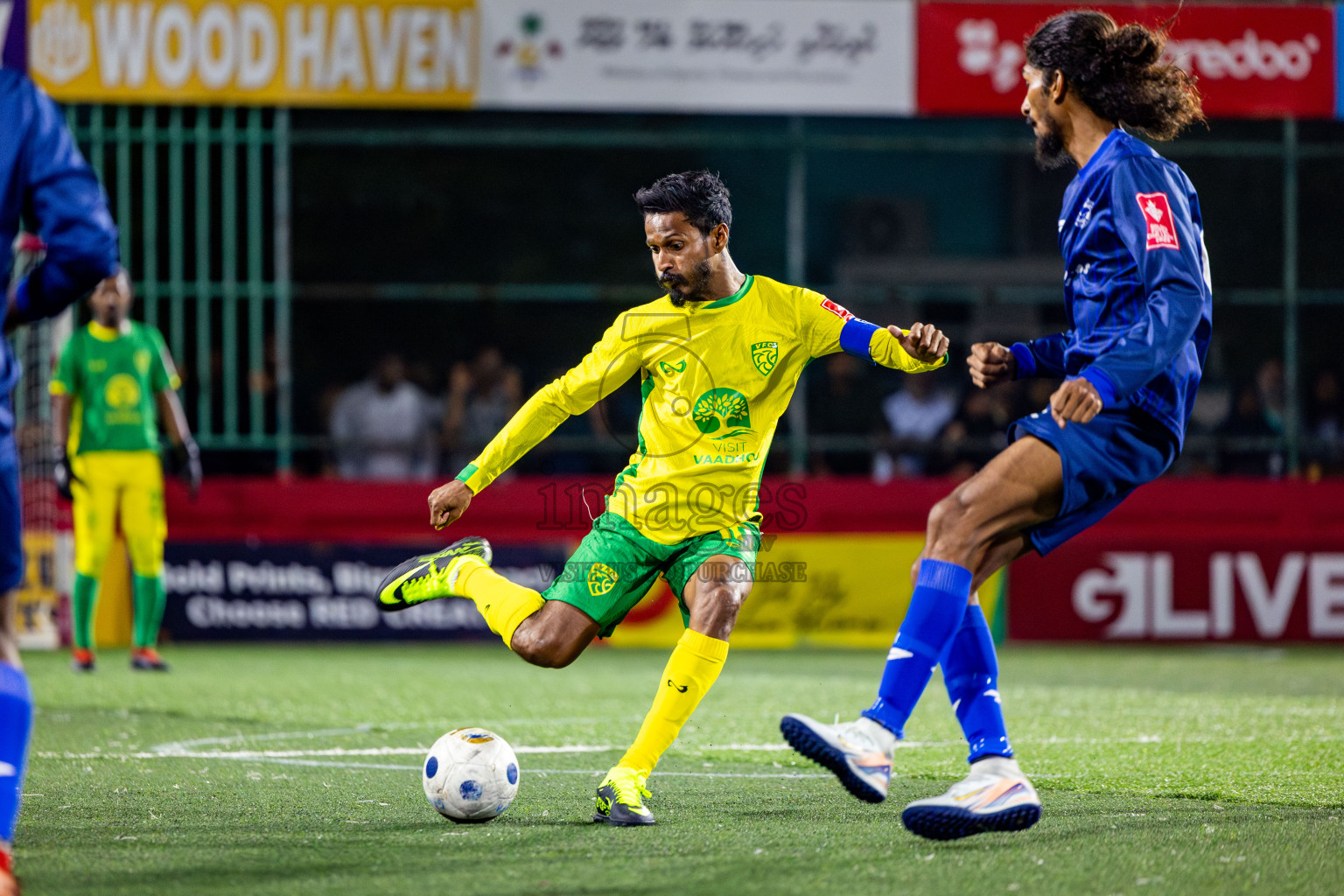 Gdh Vaadhoo vs GA Villingili in zone round Day 30 of Golden Futsal Challenge 2025 was held on Monday , 3rd February 2025, in Hulhumale', Maldives. Photos: Nausham Waheed / images.mv