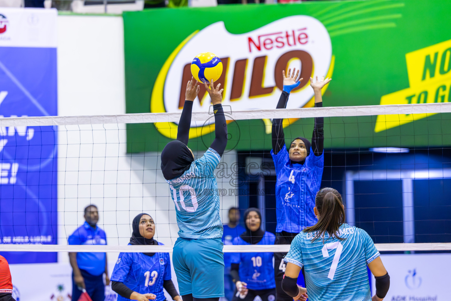 Club WAMCO vs Police Club in the final of National Volleyball Championship 2024 (women's division) was held in Social Center Indoor Hall on Thursday, 24th October 2024. 
Photos: Ismail Thoriq / images.mv