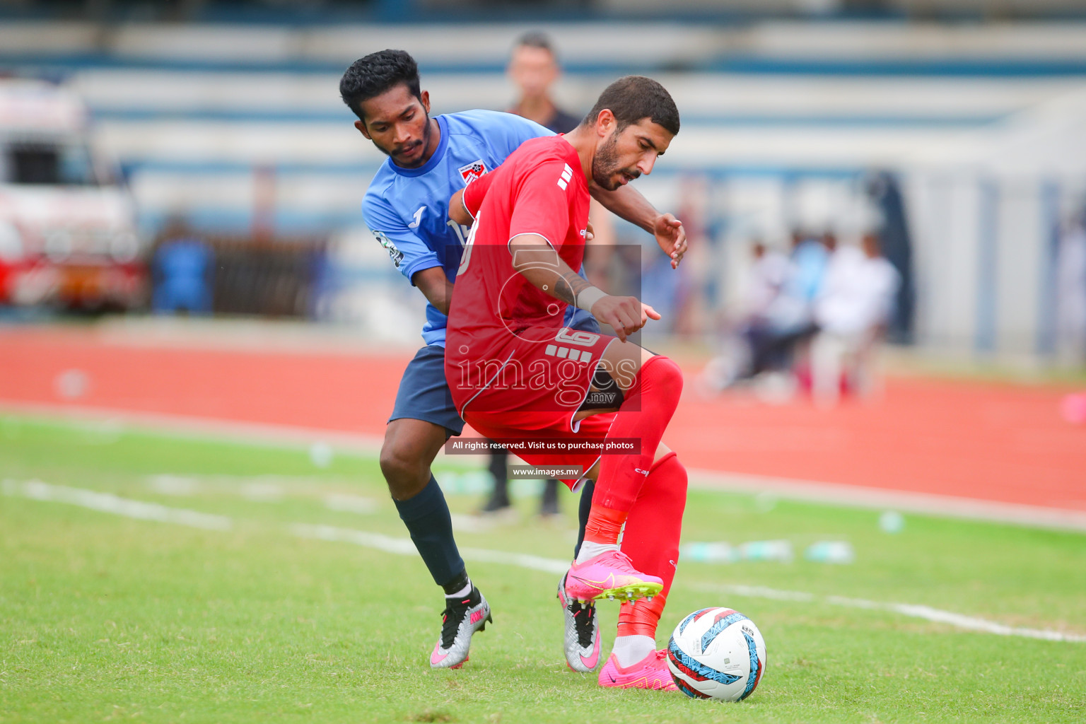 Lebanon vs Maldives in SAFF Championship 2023 held in Sree Kanteerava Stadium, Bengaluru, India, on Tuesday, 28th June 2023. Photos: Nausham Waheed, Hassan Simah / images.mv